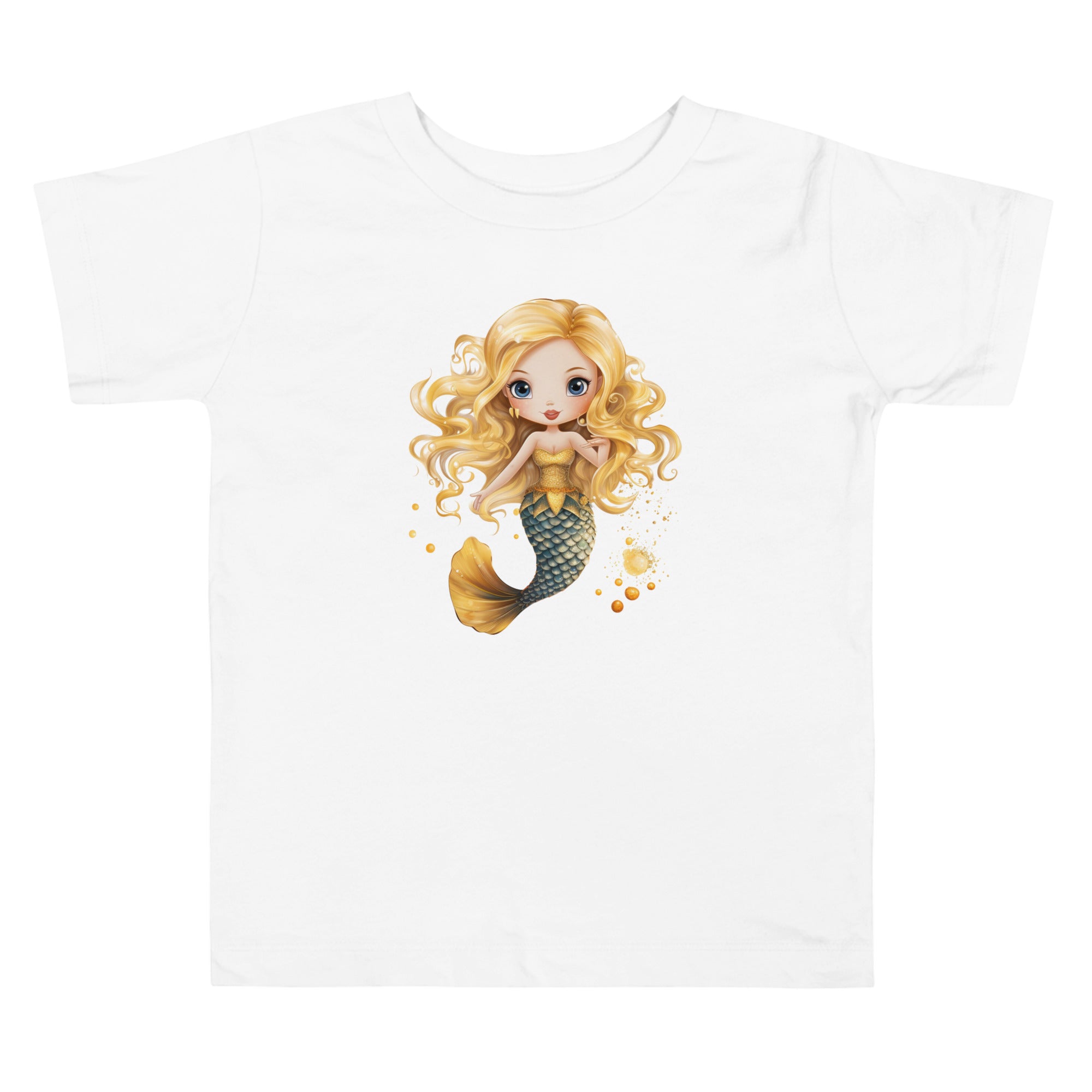 Toddler Short Sleeve Tee Cute Mermaid