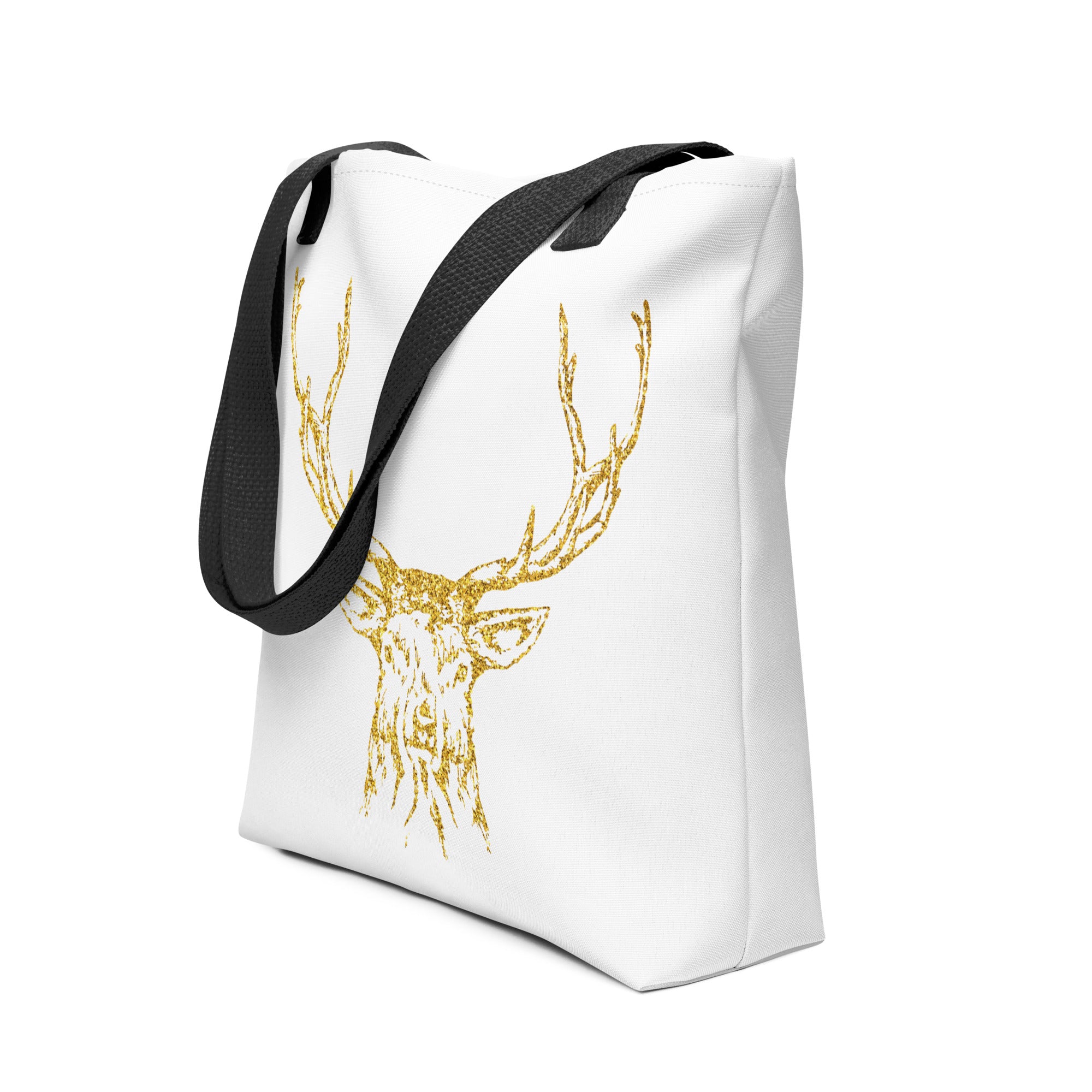 Tote bag Antlers White