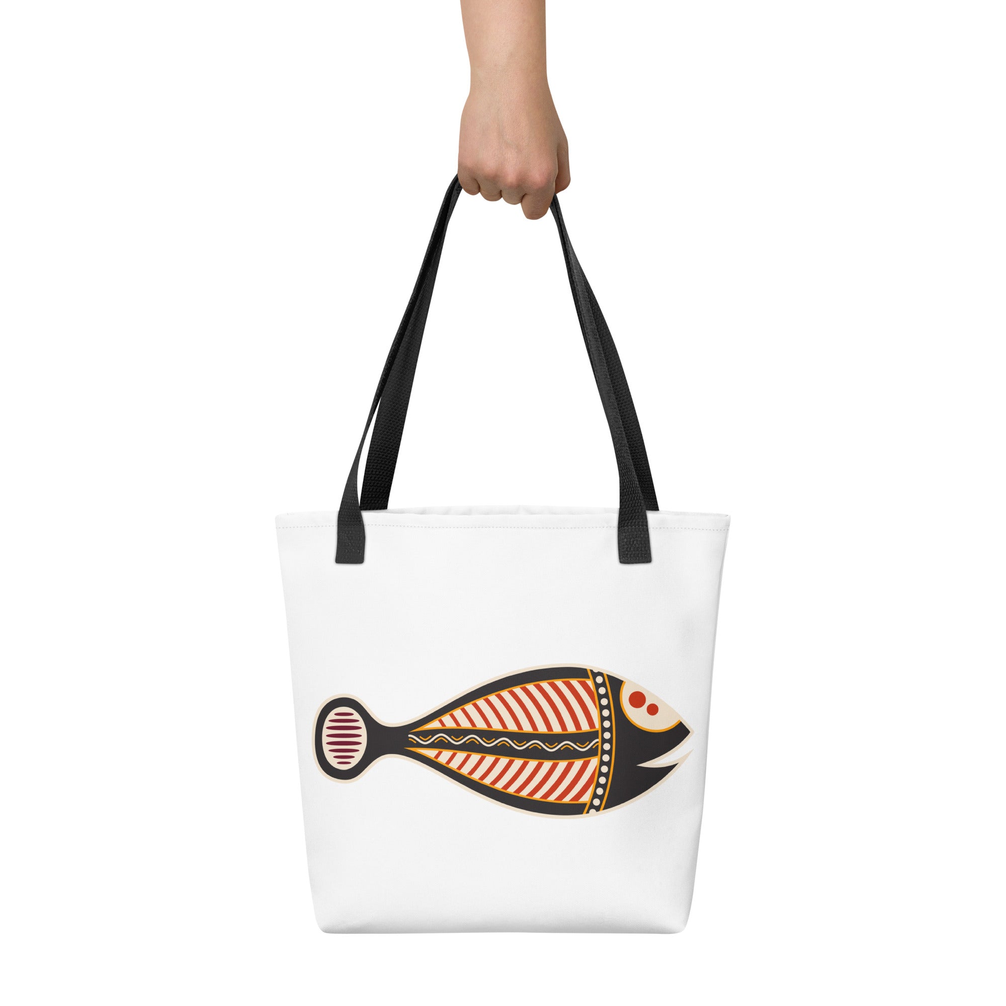 Tote bag Australian Tribal Figure Fish