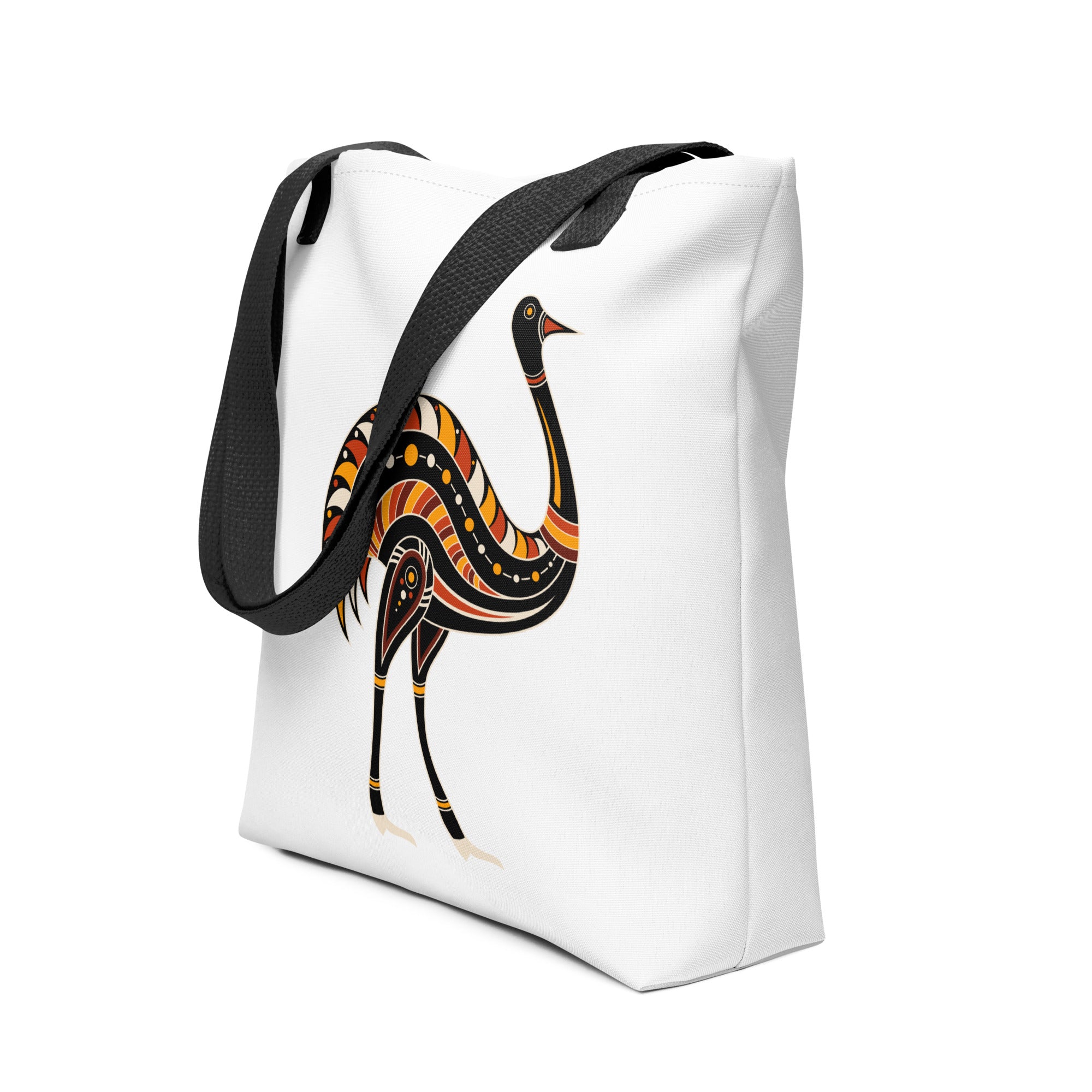 Tote bag Australian Tribal Figure Ostrich