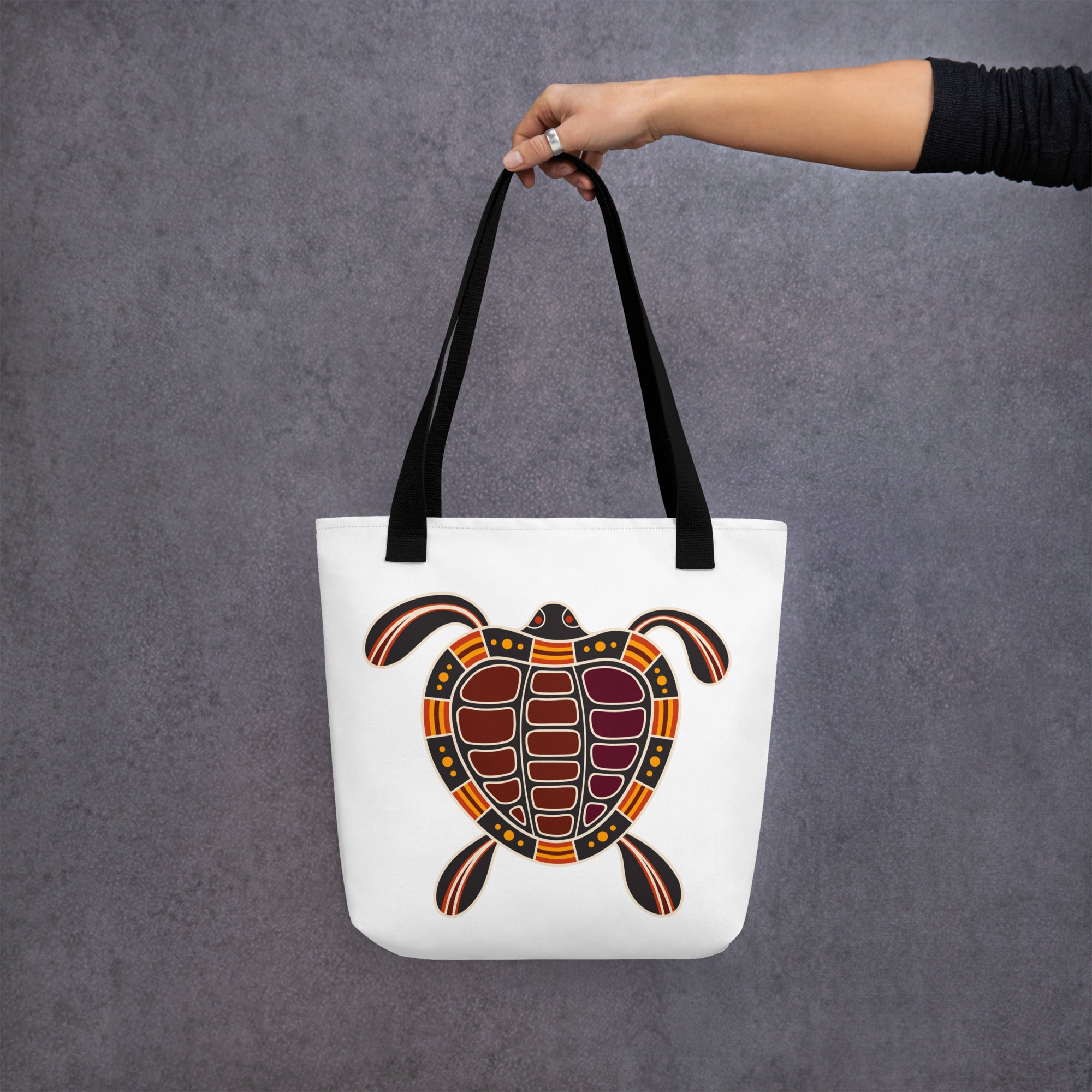 Tote bag Australian Tribal Figure Turtle
