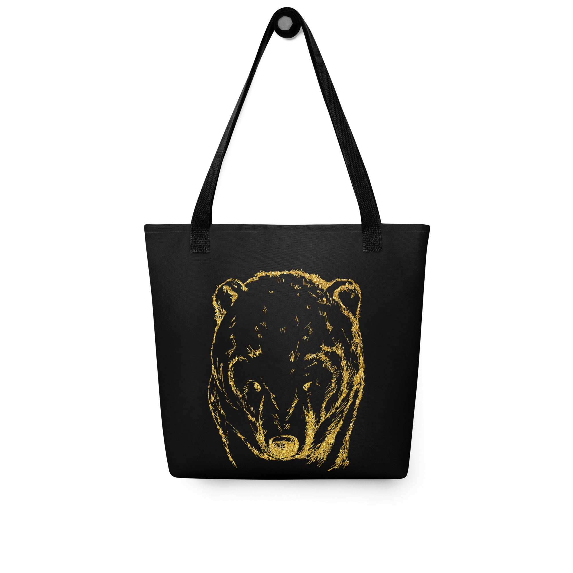 Tote bag Bear Black