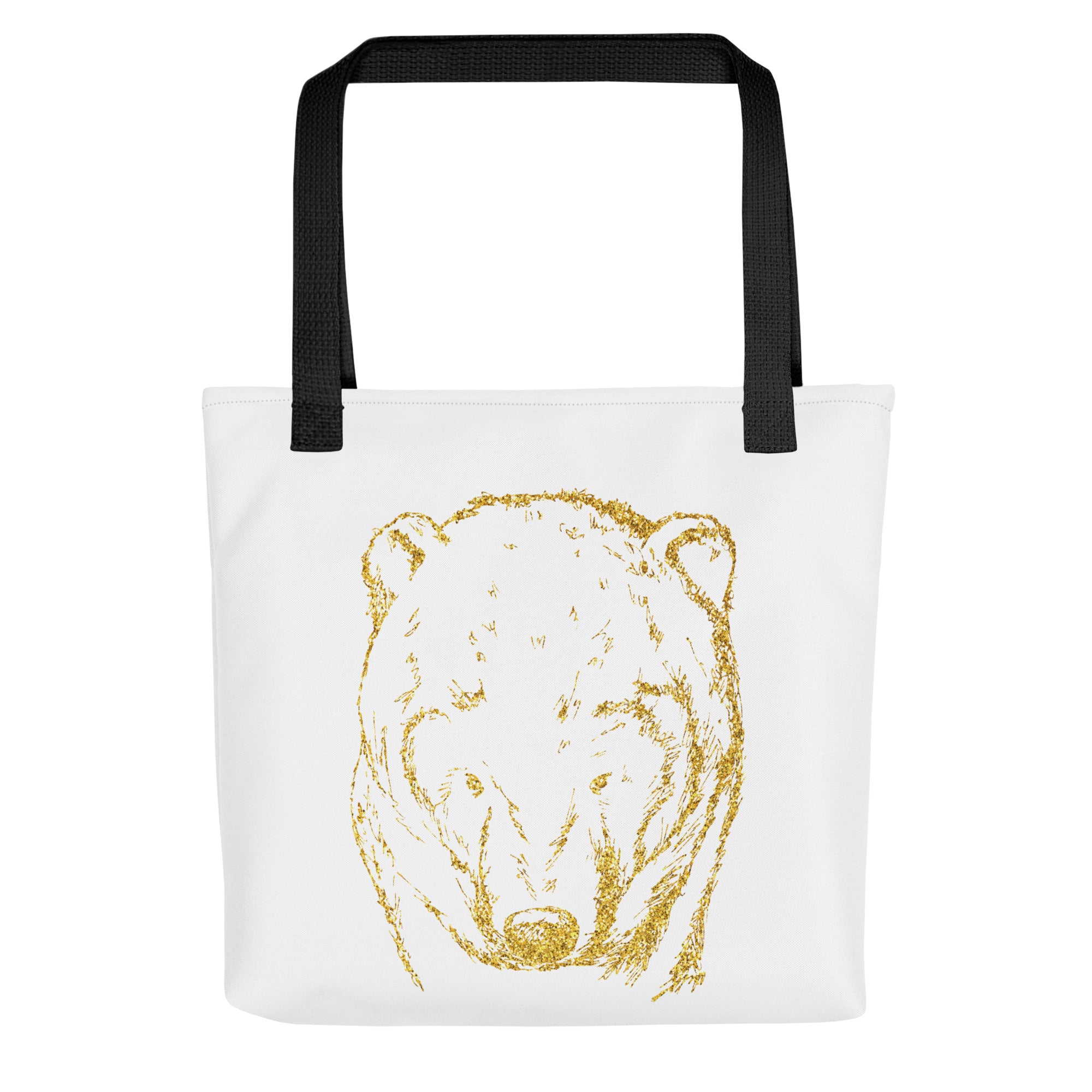 Tote bag Bear White