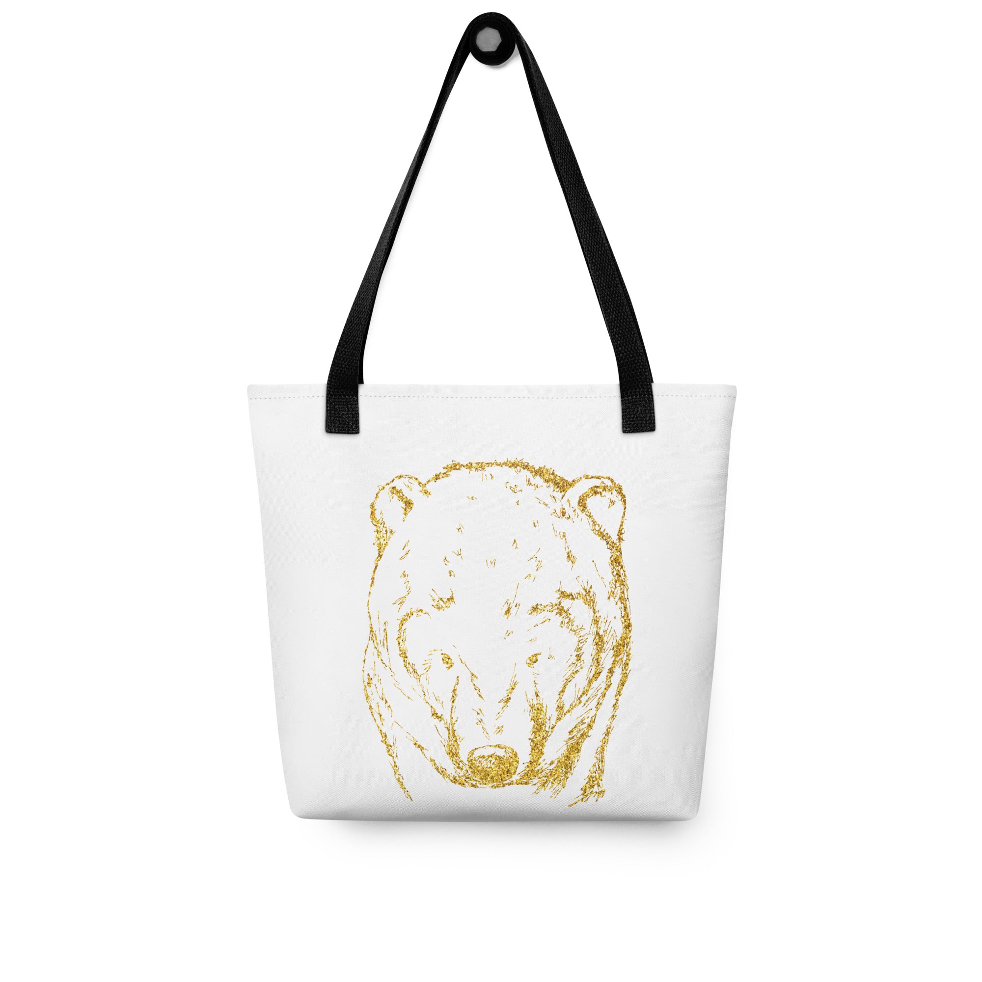 Tote bag Bear White