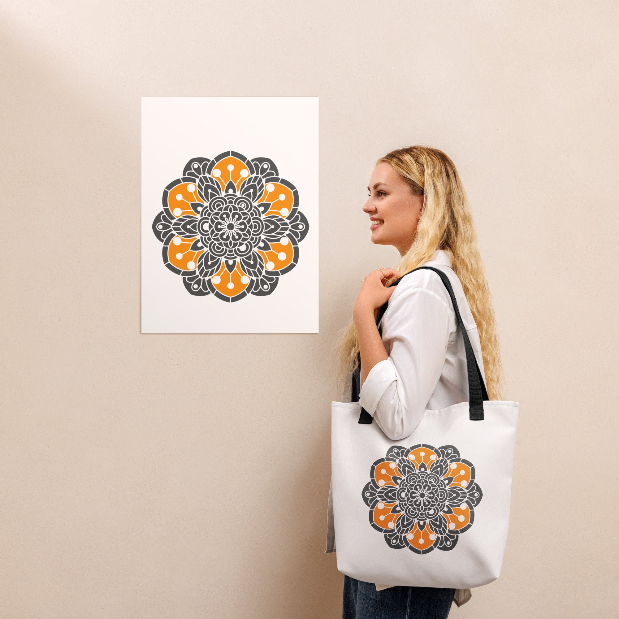 Tote bag Chakra of Life III
