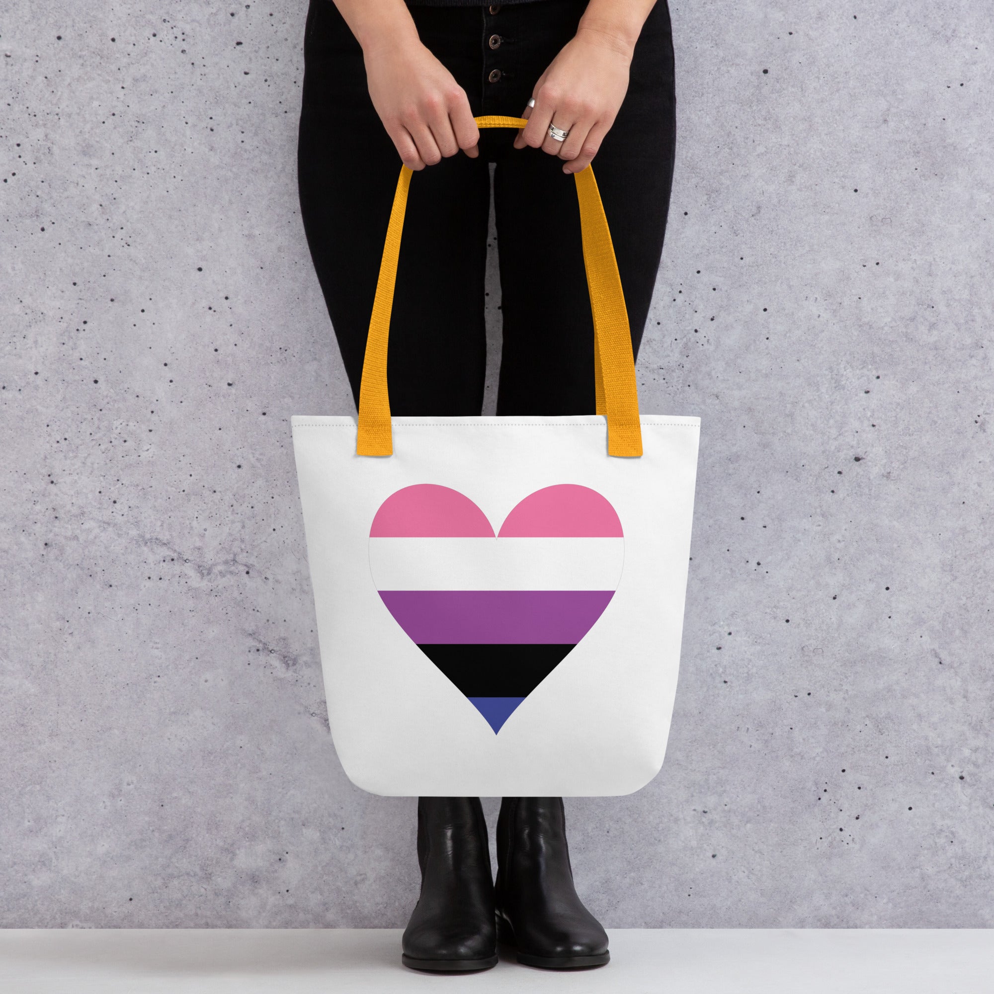 Tote bag Genderfluid Heart
