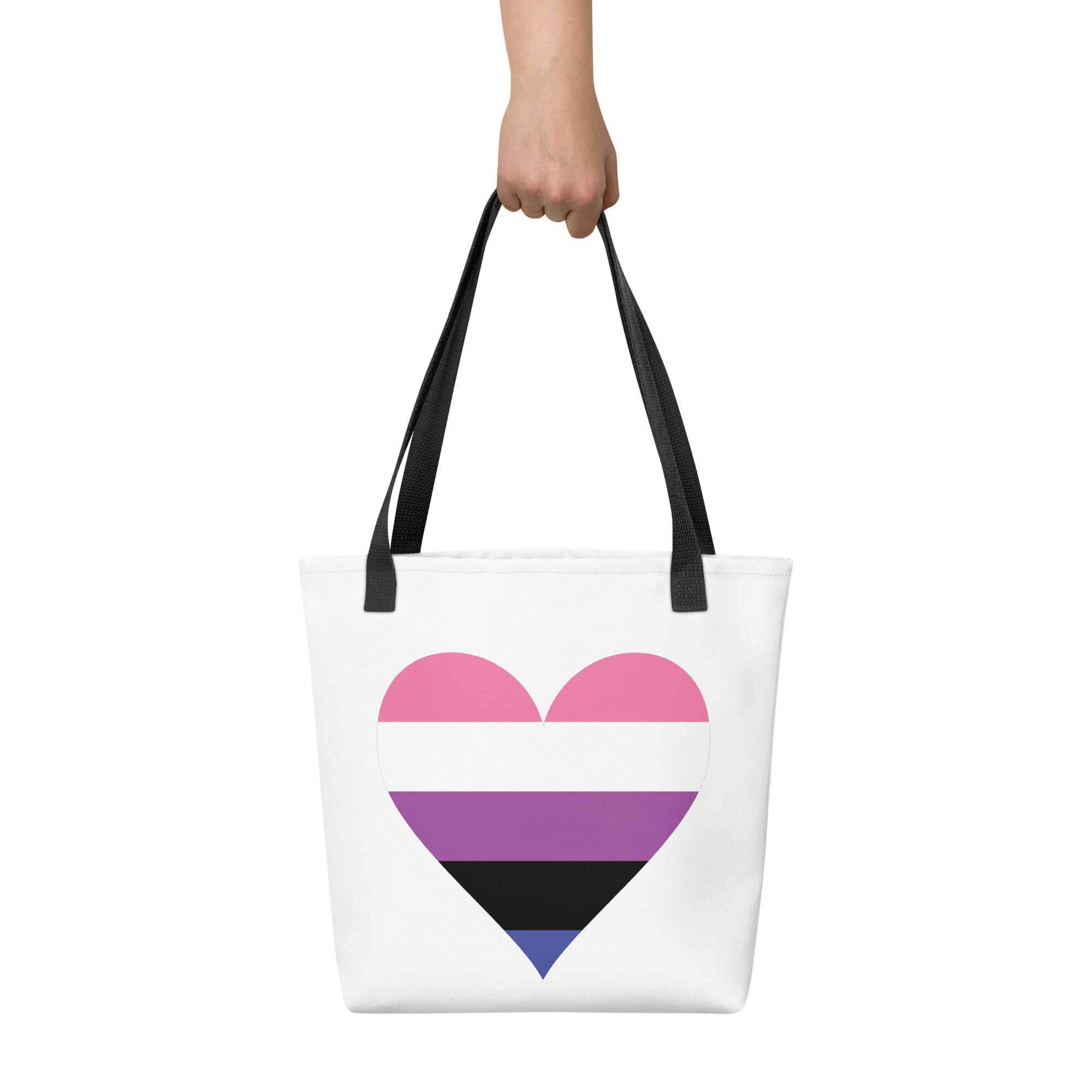 Tote bag Genderfluid Heart