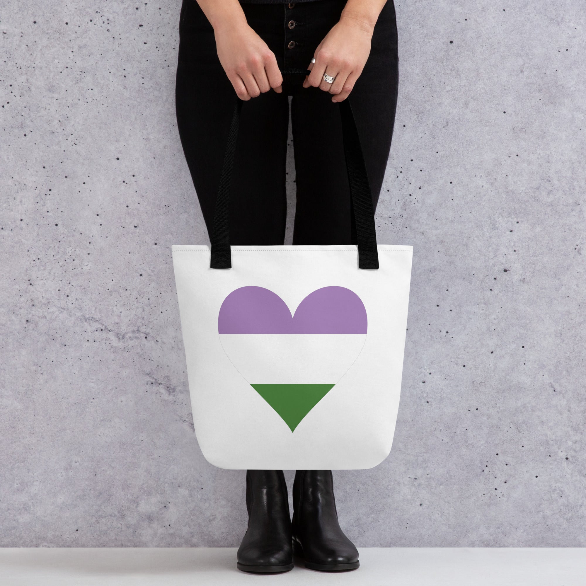 Tote bag Genderqueer Heart