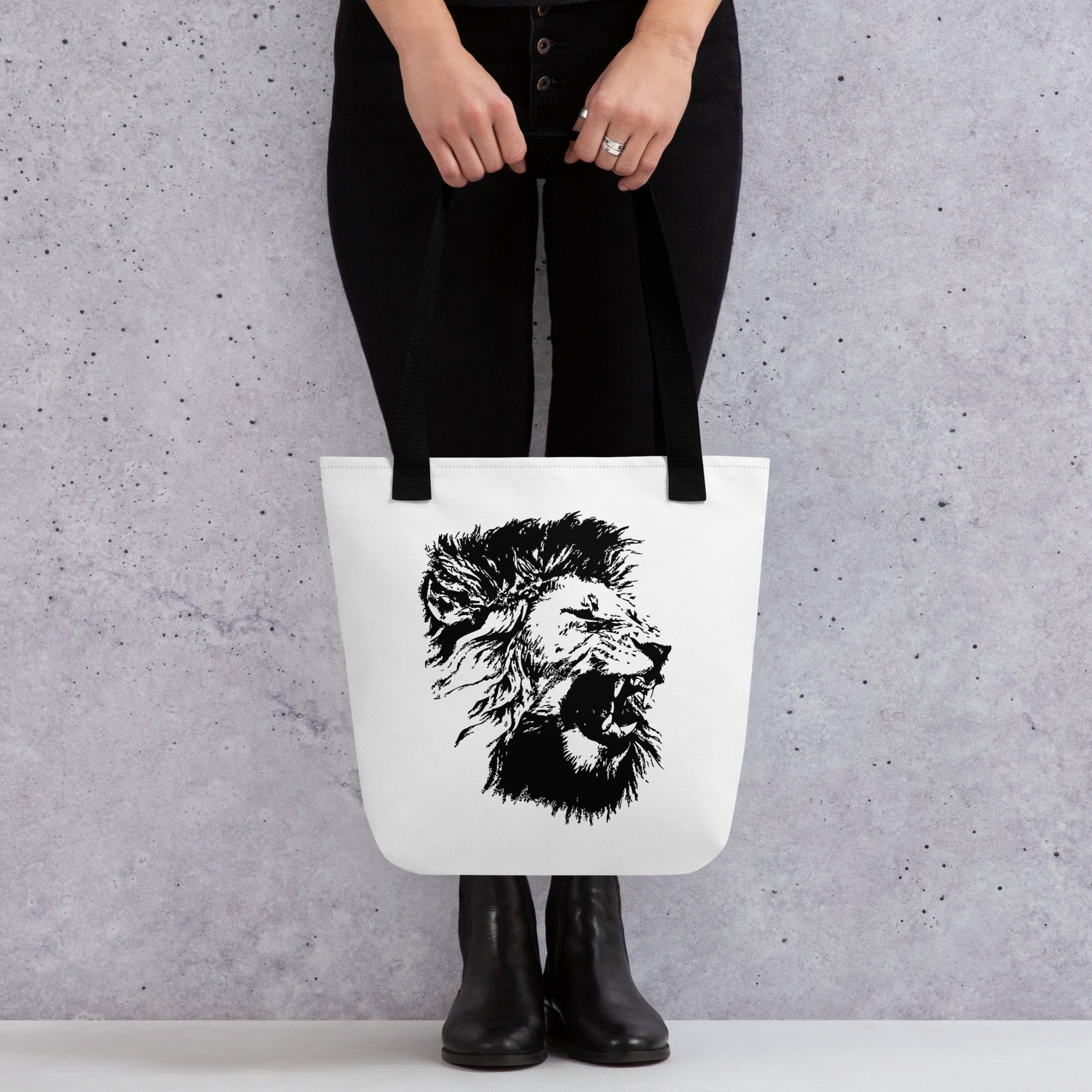 Tote bag Lion Mono