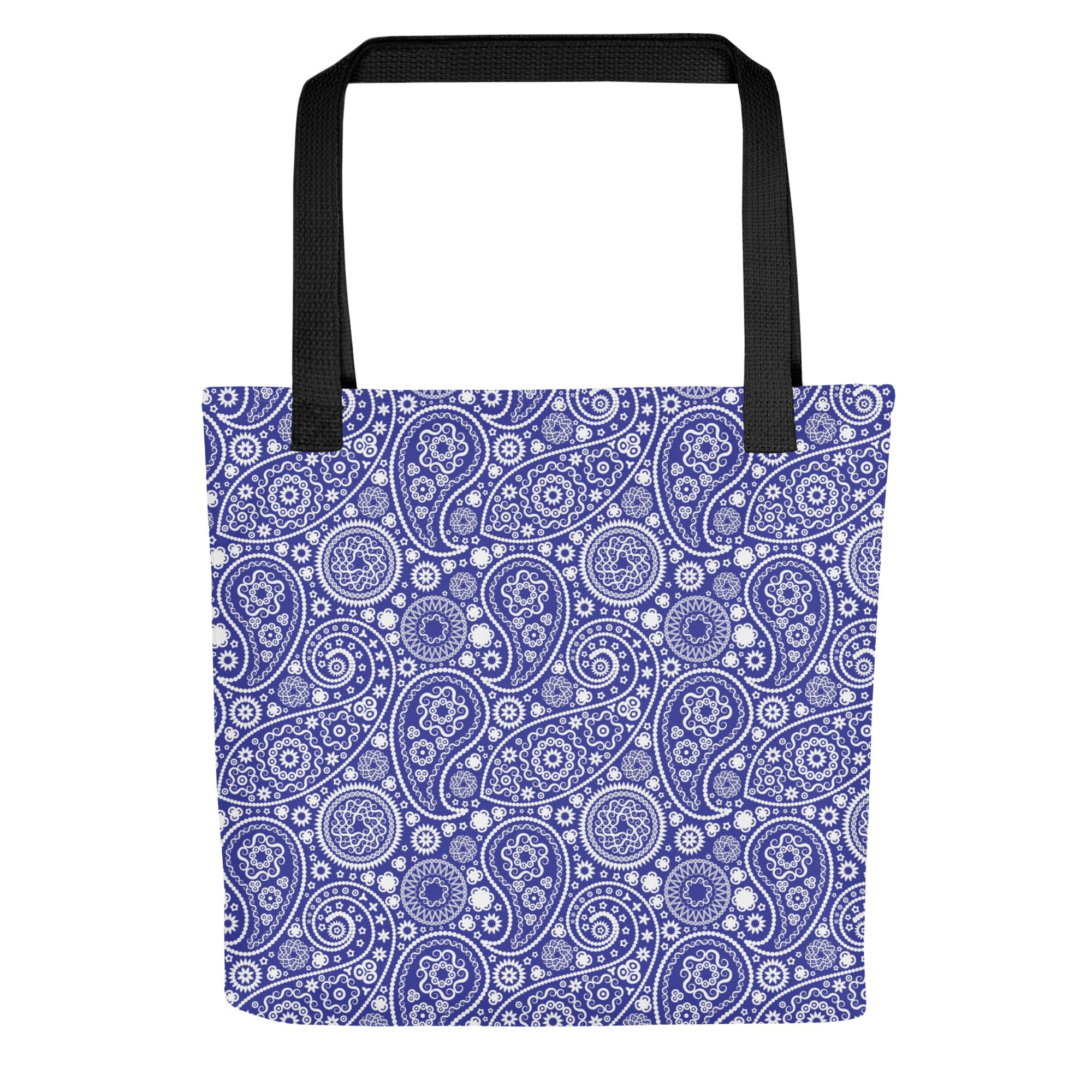 Tote bag Paisley Blue