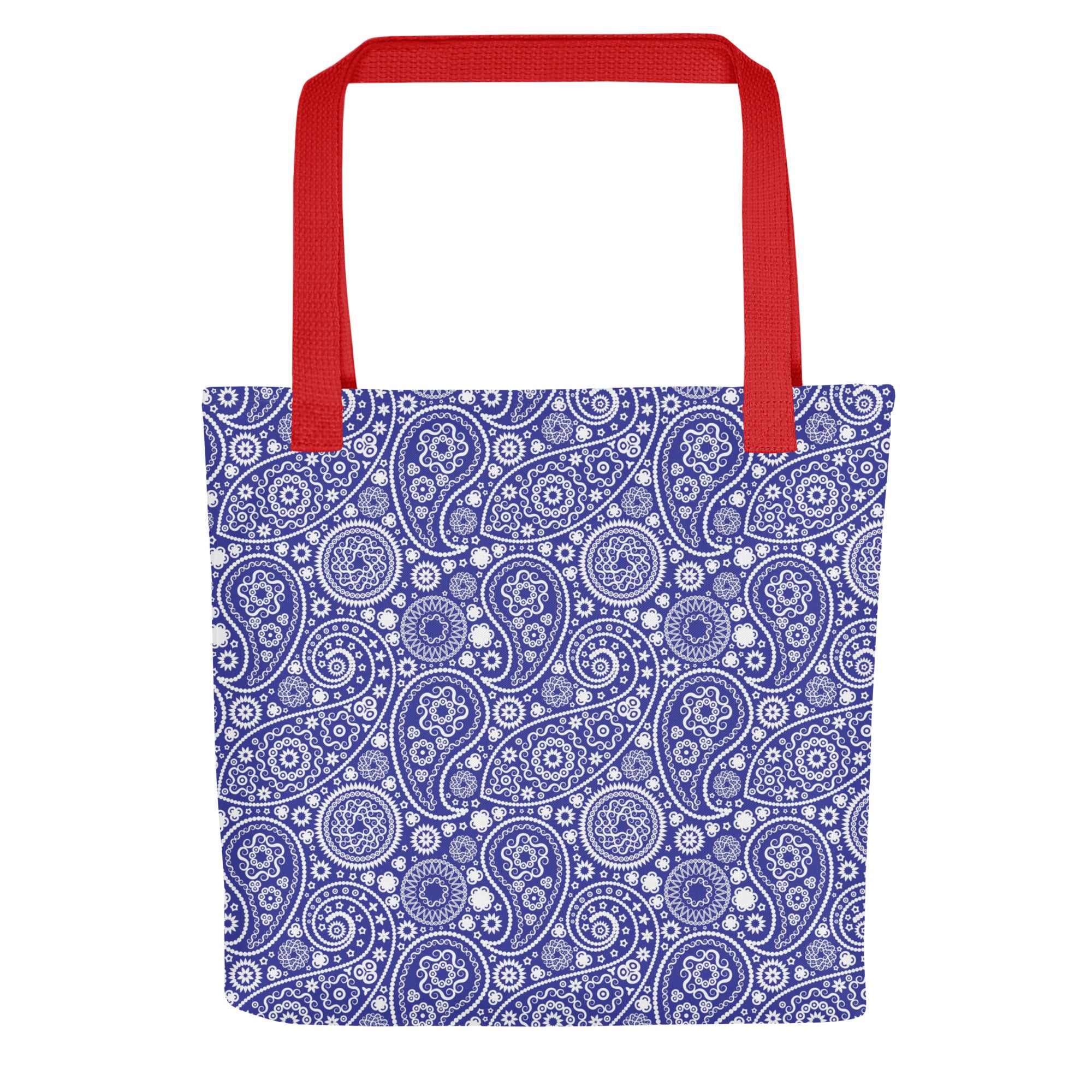 Tote bag Paisley Blue