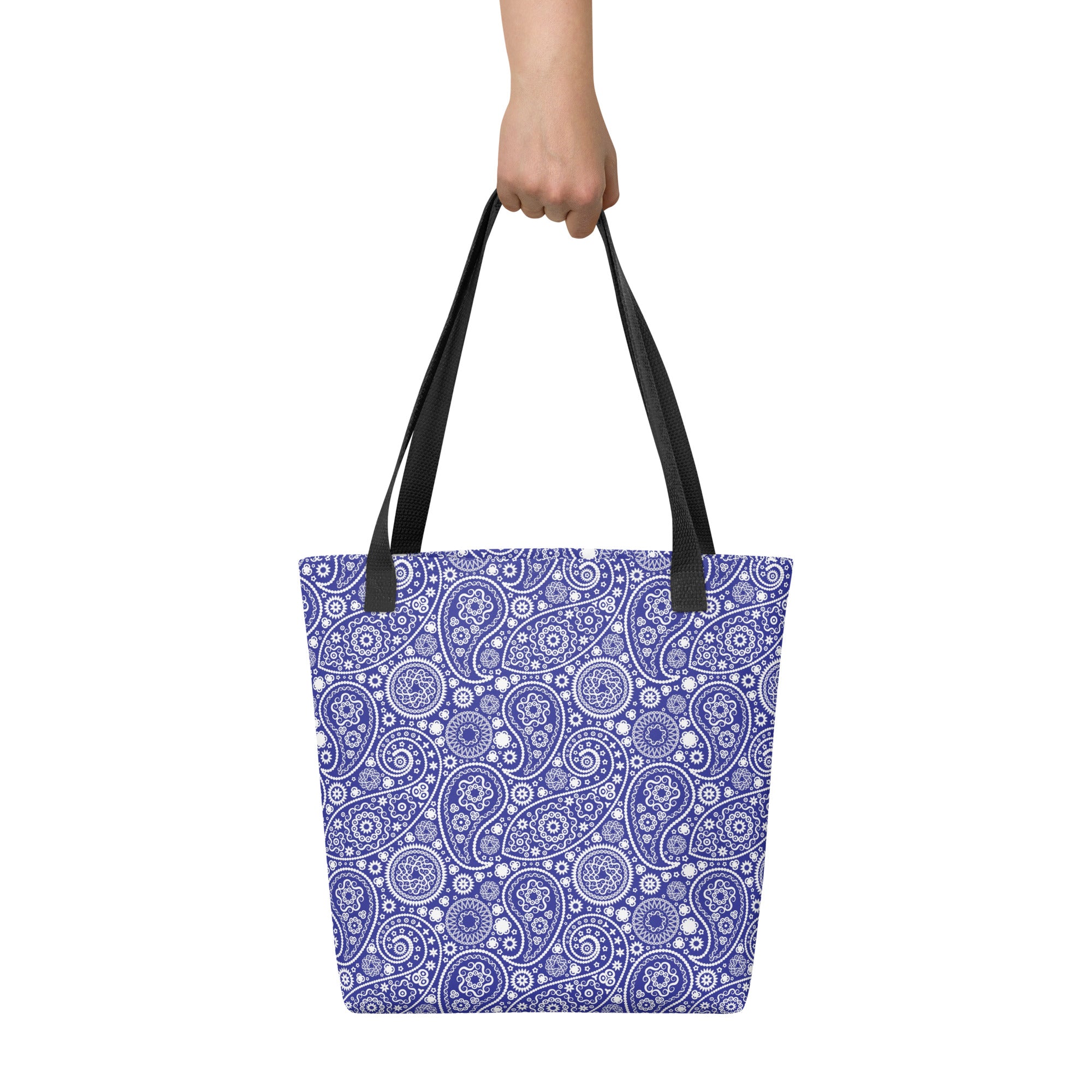 Tote bag Paisley Blue