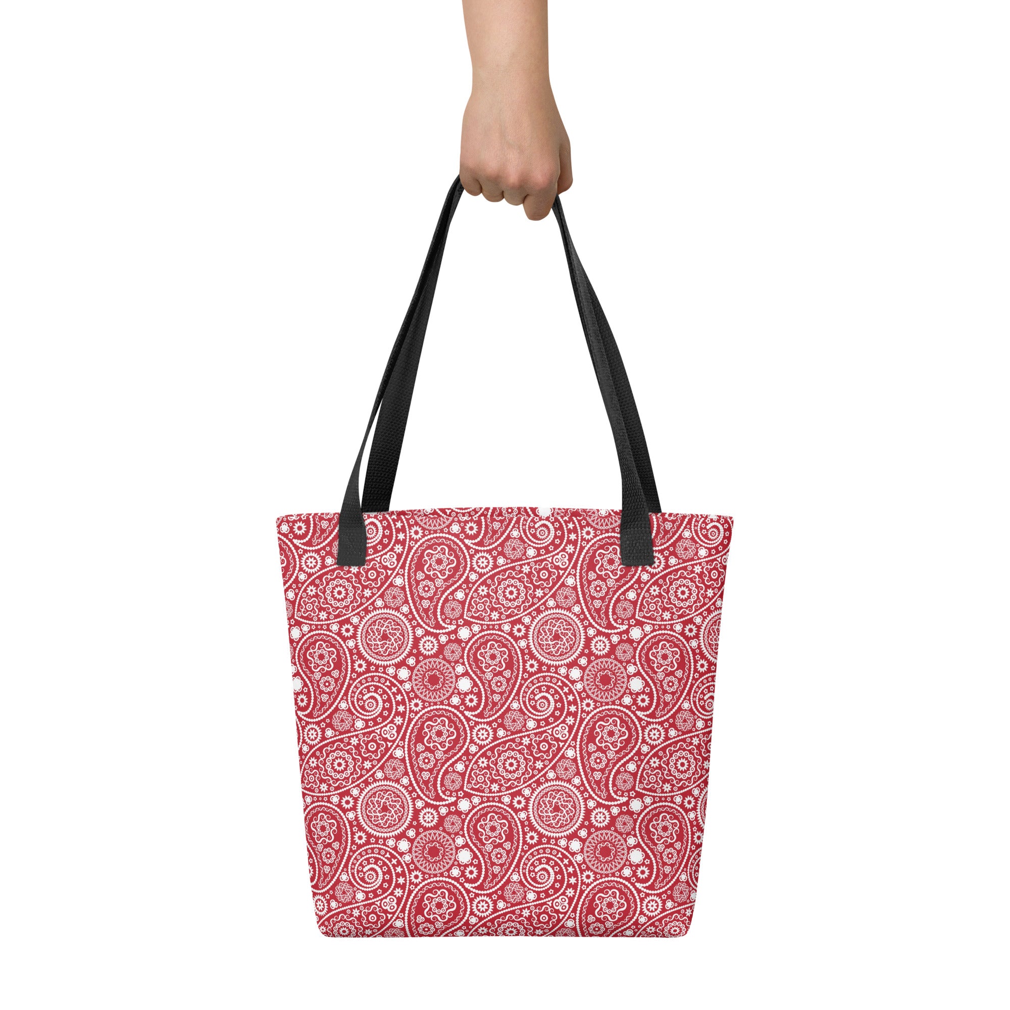 Tote bag Paisley Red