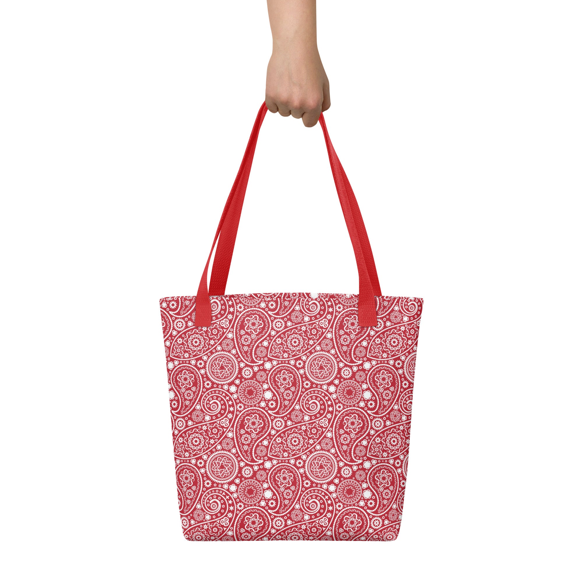 Tote bag Paisley Red