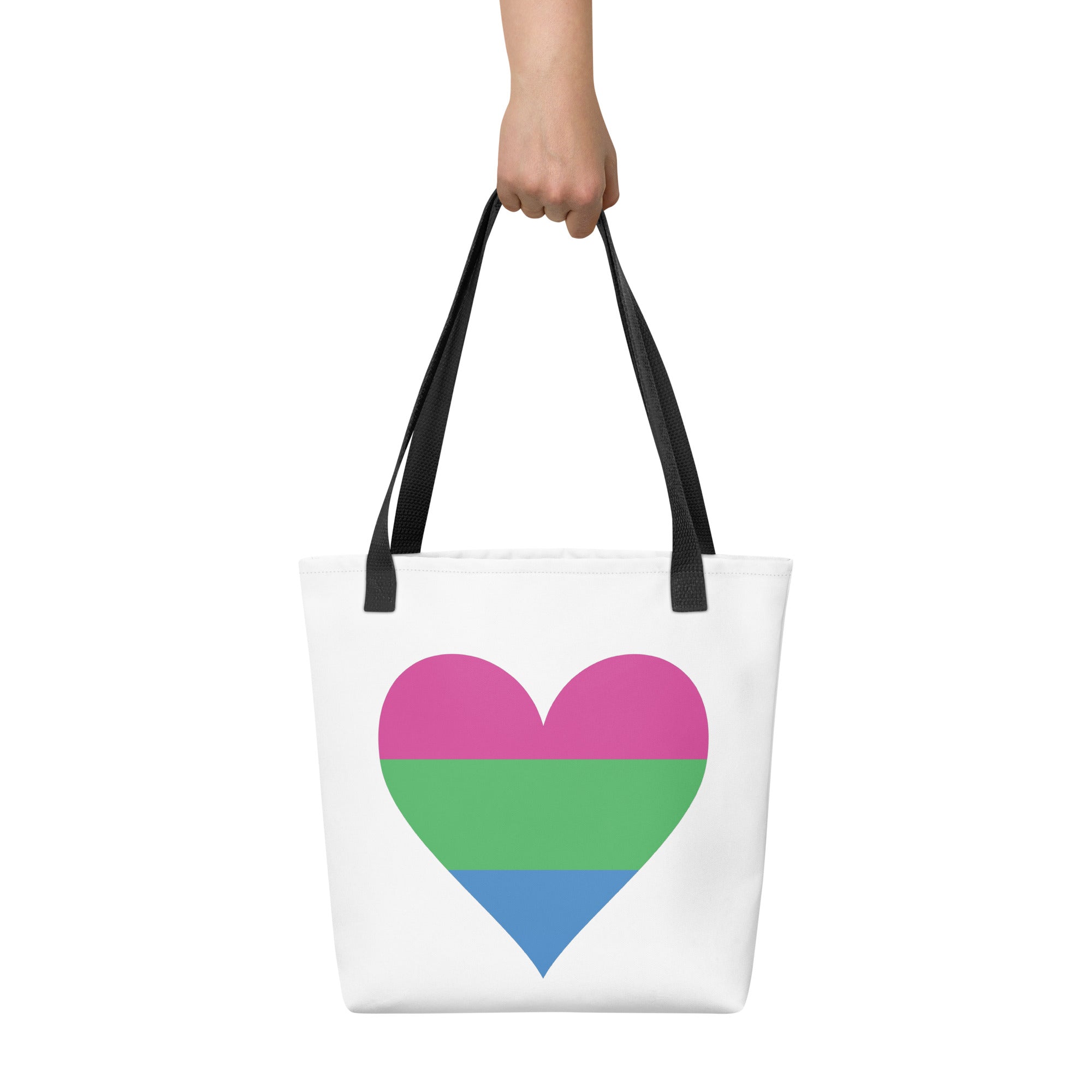 Tote bag Polysexual Heart