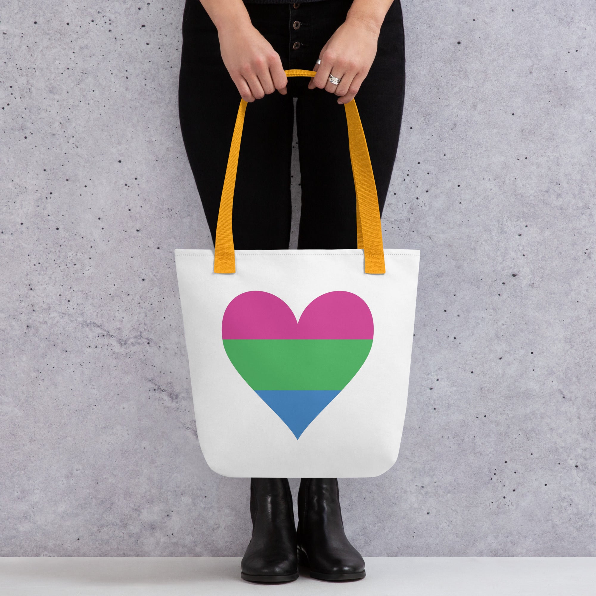 Tote bag Polysexual Heart