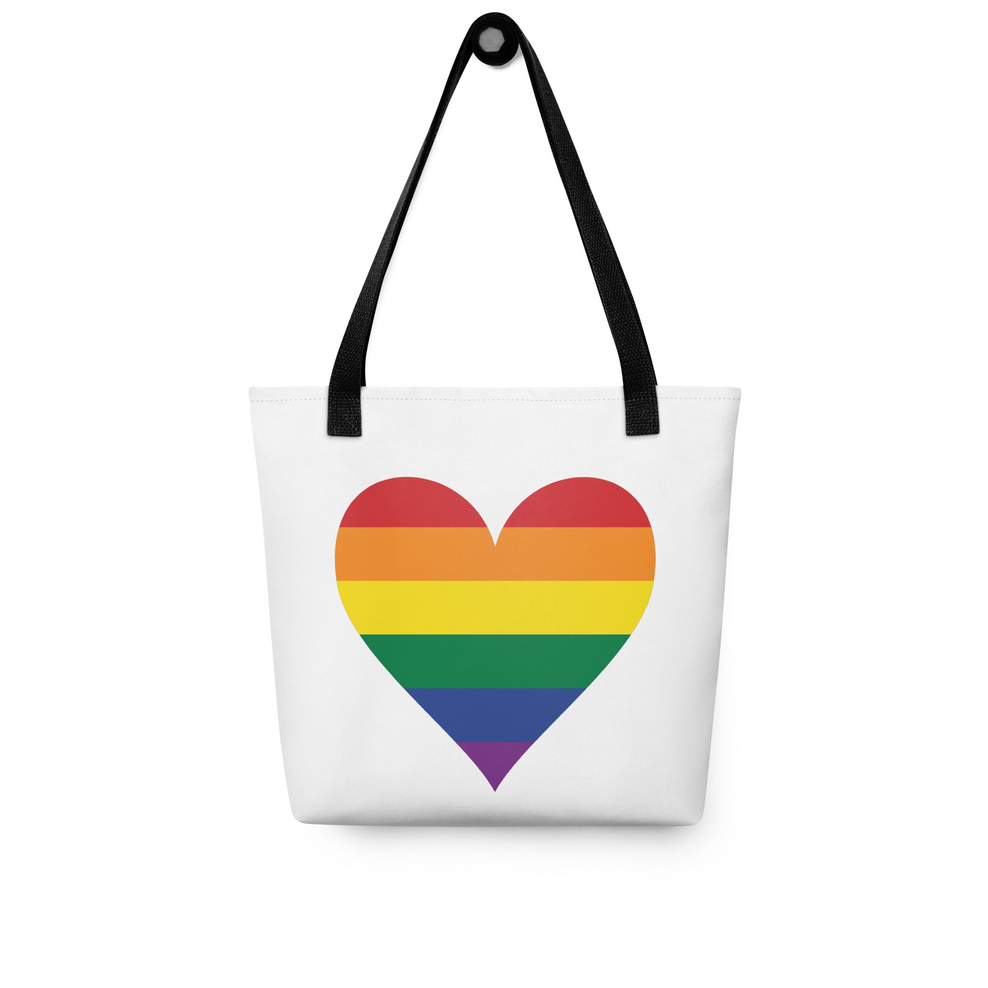 Tote bag Pride Rainbow Heart