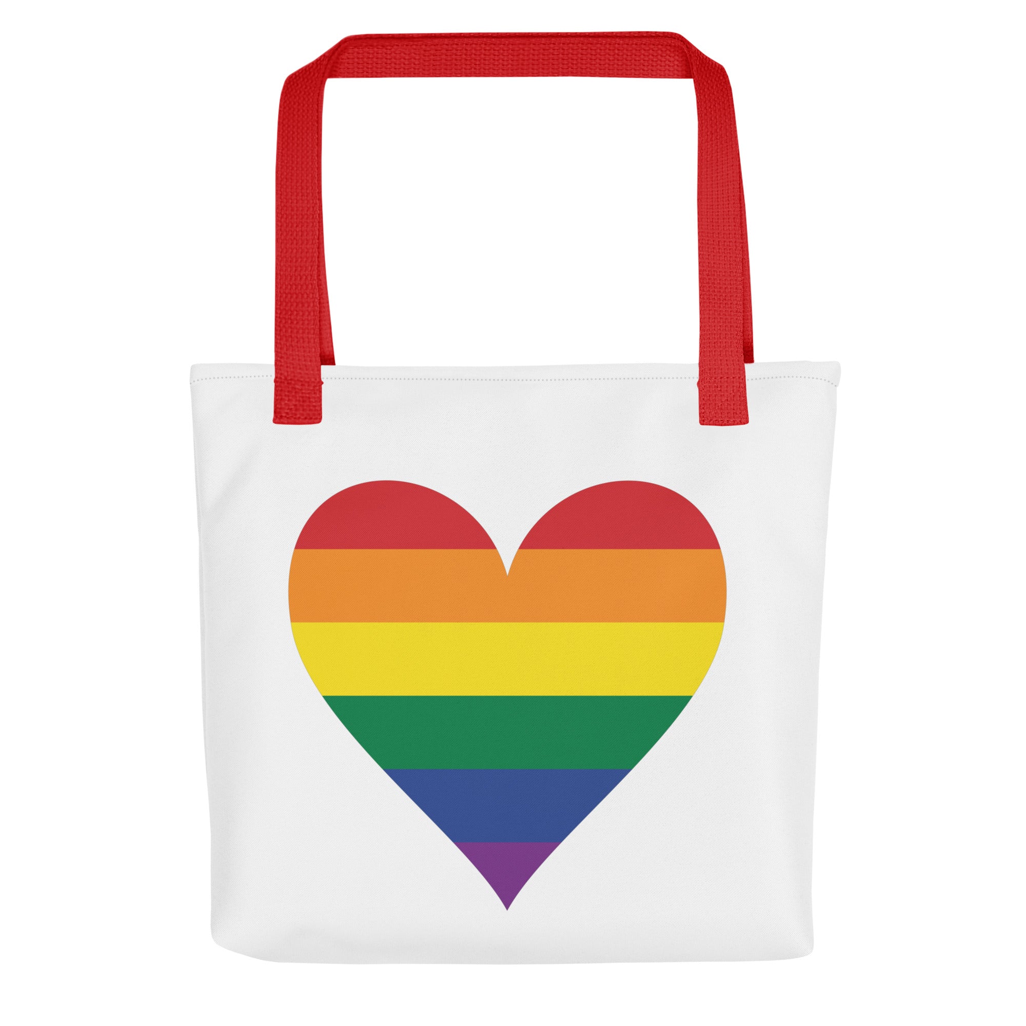 Tote bag Pride Rainbow Heart