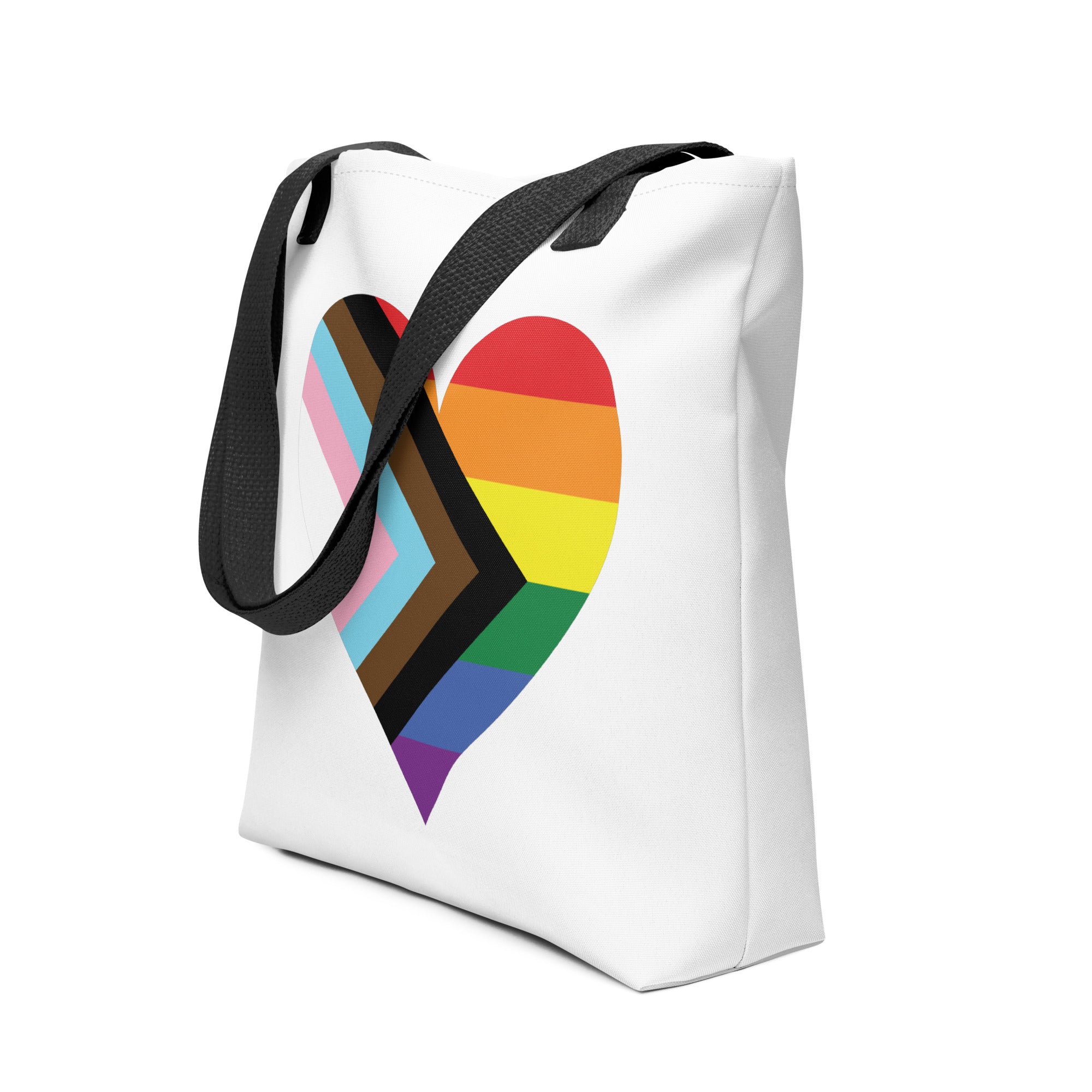 Tote bag Progress Pride Heart