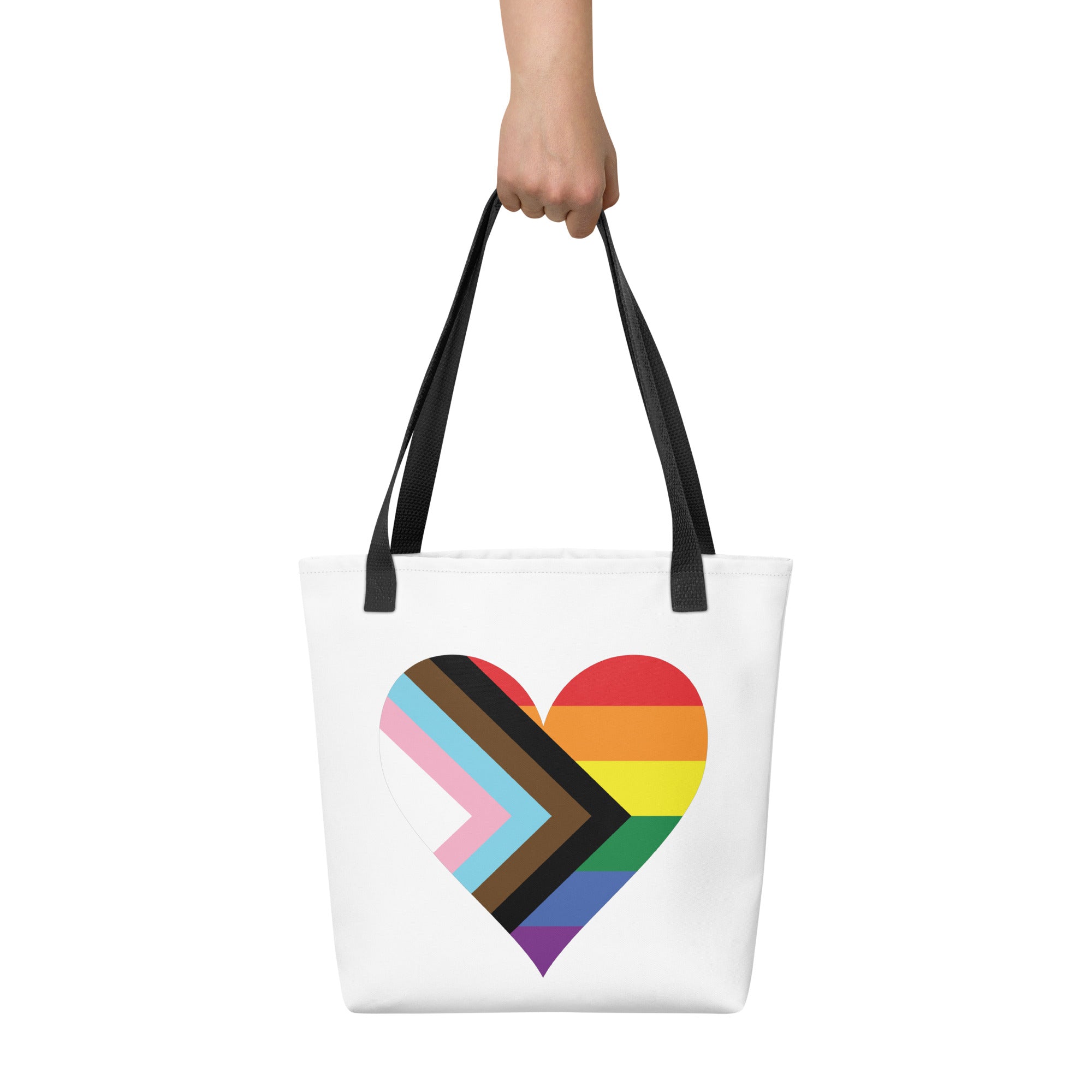 Tote bag Progress Pride Heart