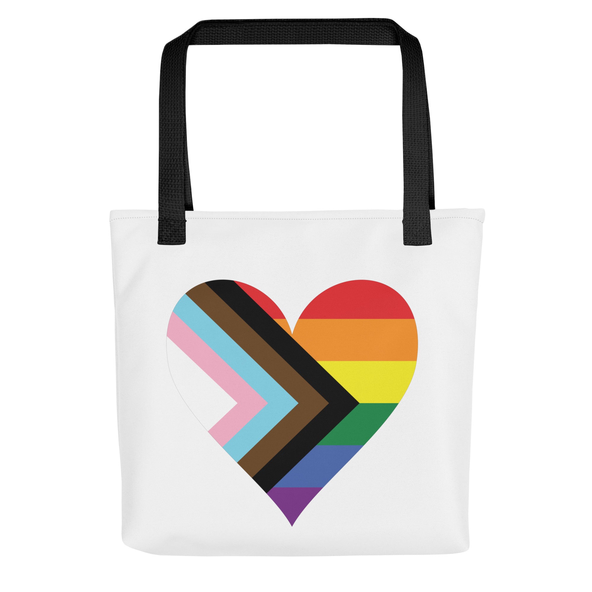 Tote bag Progress Pride Heart