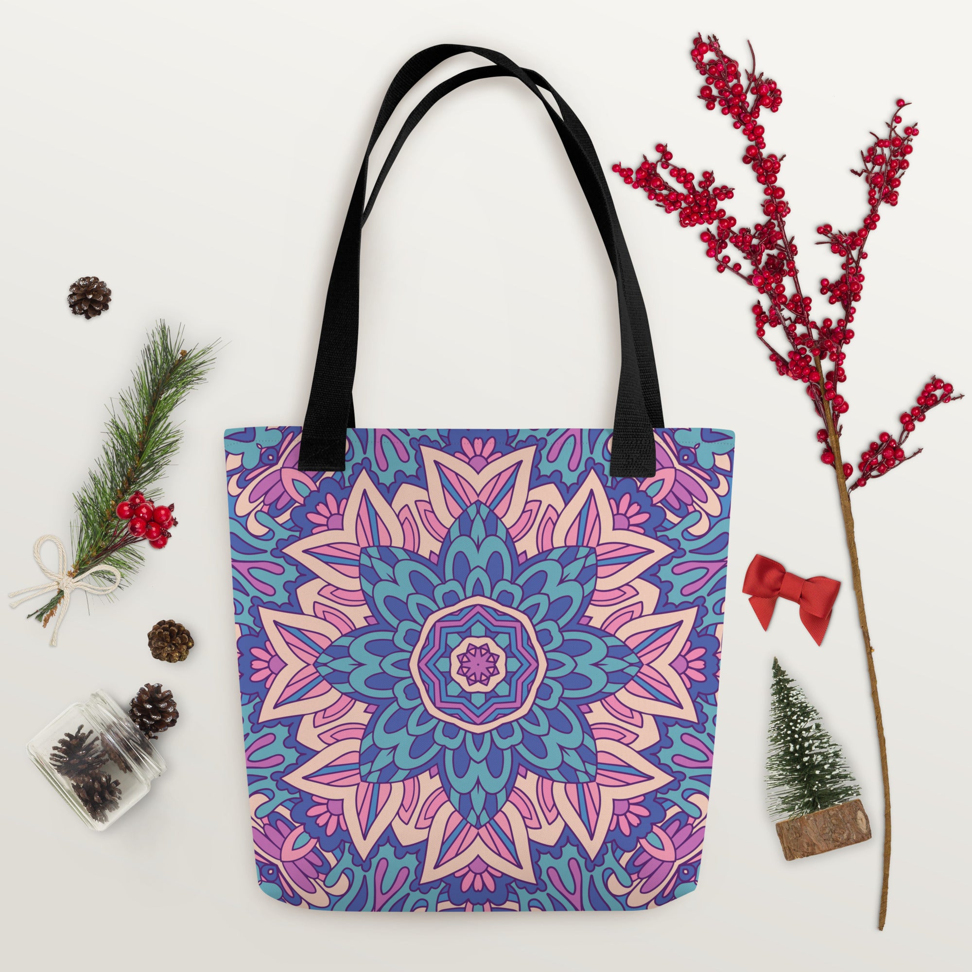Tote bag Purple Mandala