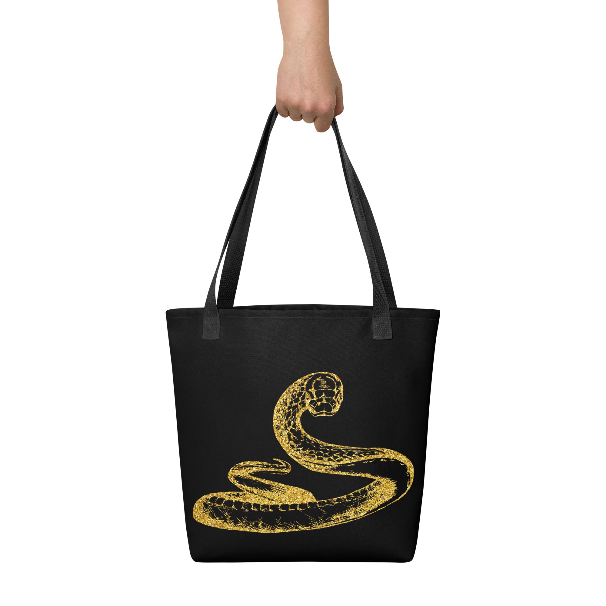 Tote bag Snake Black