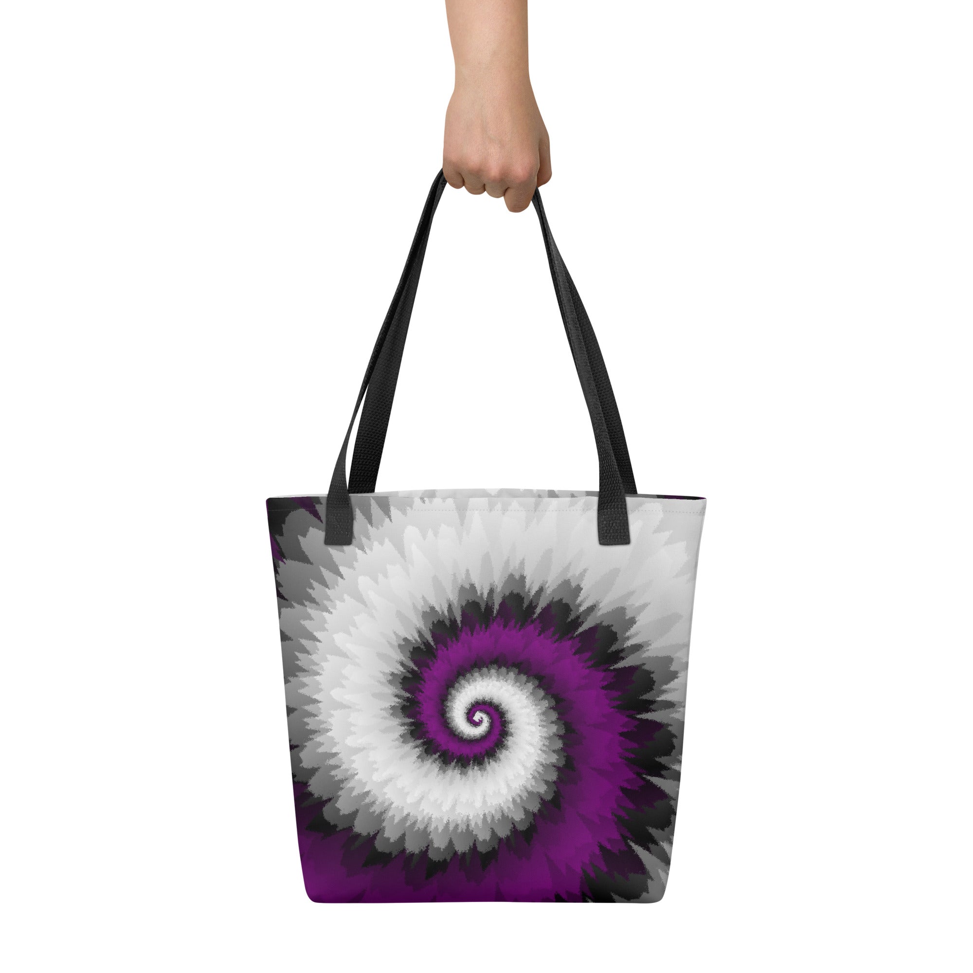 Tote bag Tie Dye Spiral Asexual