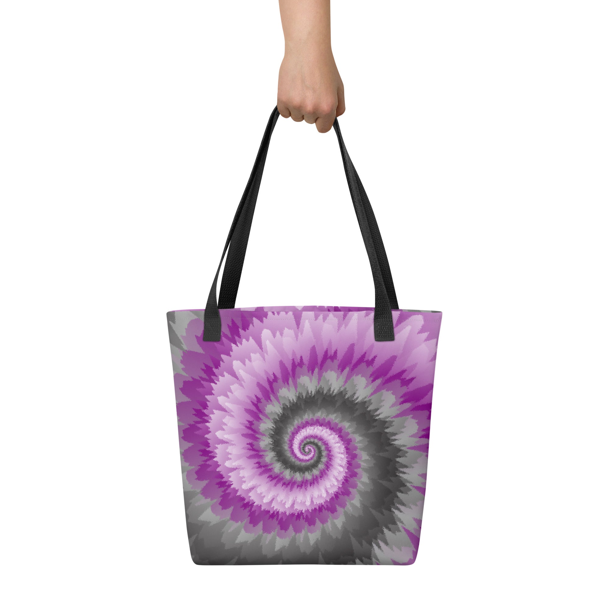 Tote bag Tie Dye Spiral Demisexual