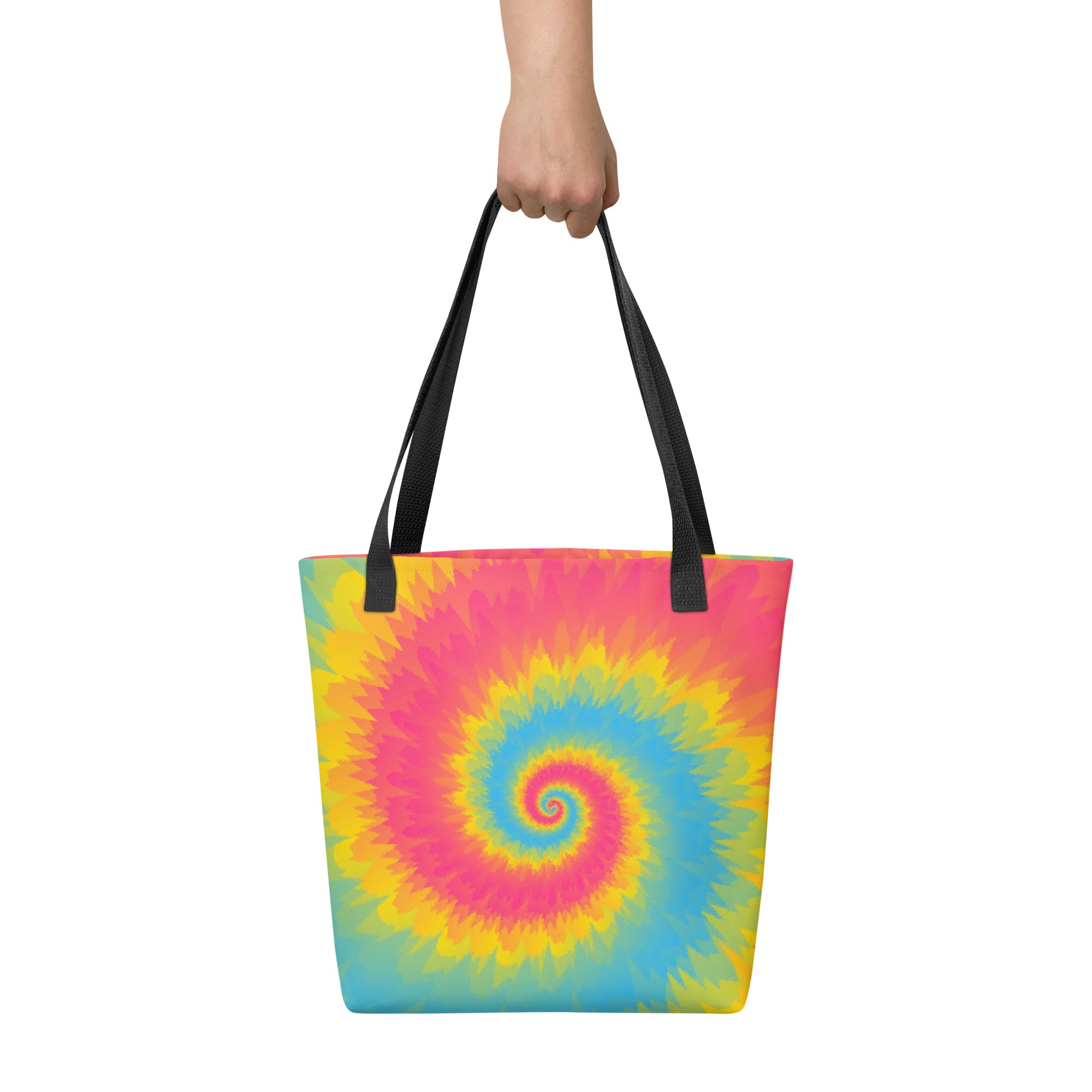 Tote bag Tie Dye Spiral Pansexual