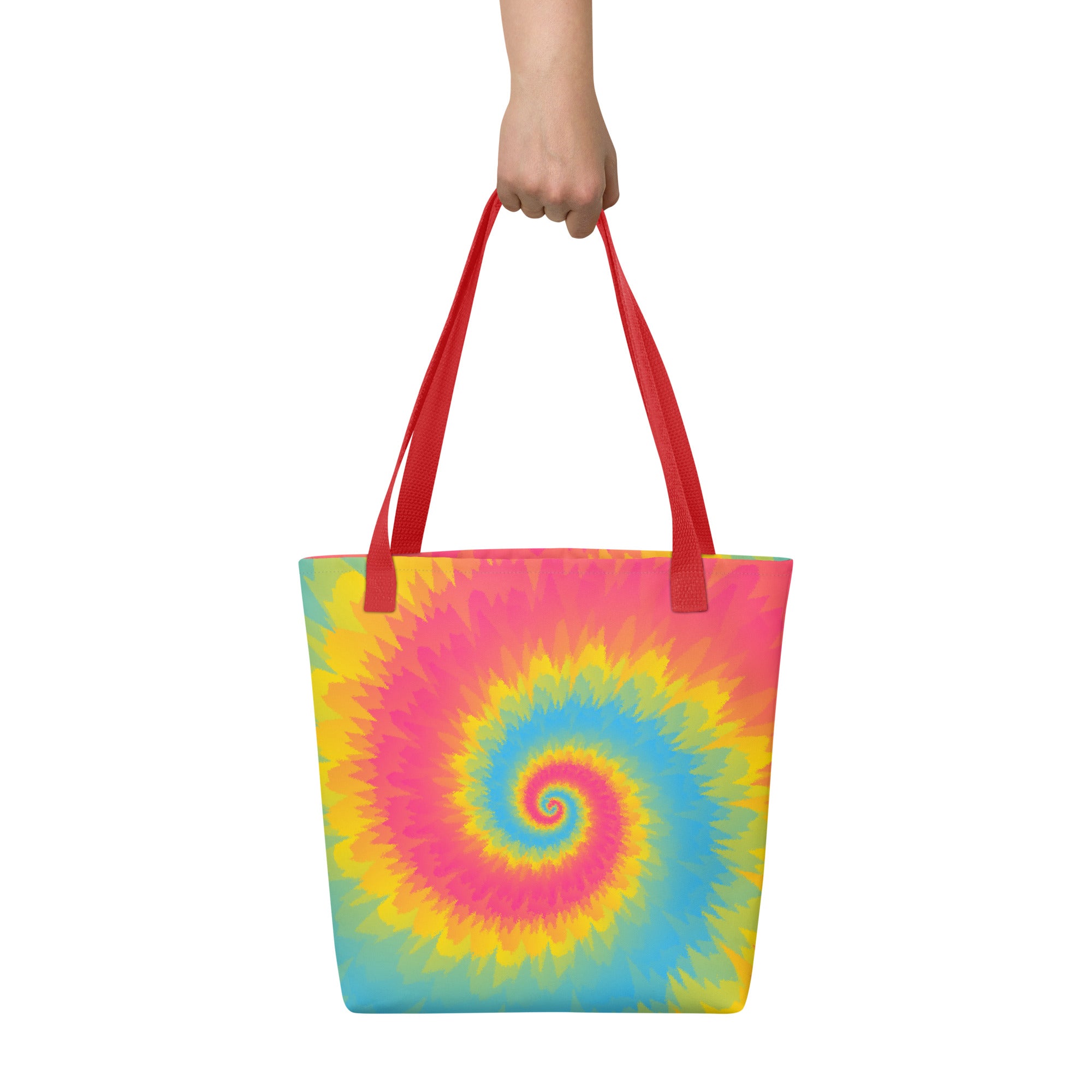 Tote bag Tie Dye Spiral Pansexual