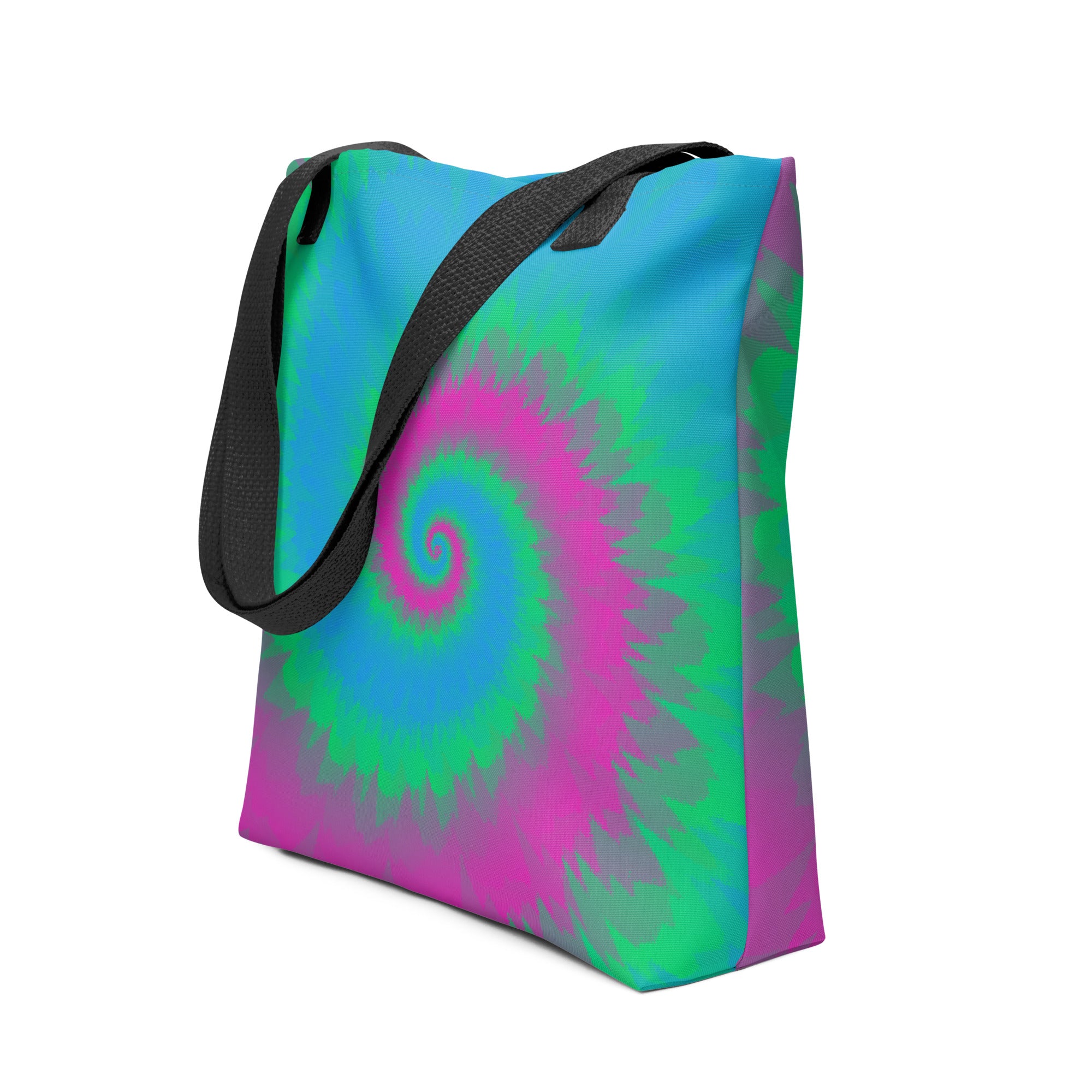 Tote bag Tie Dye Spiral Polysexual