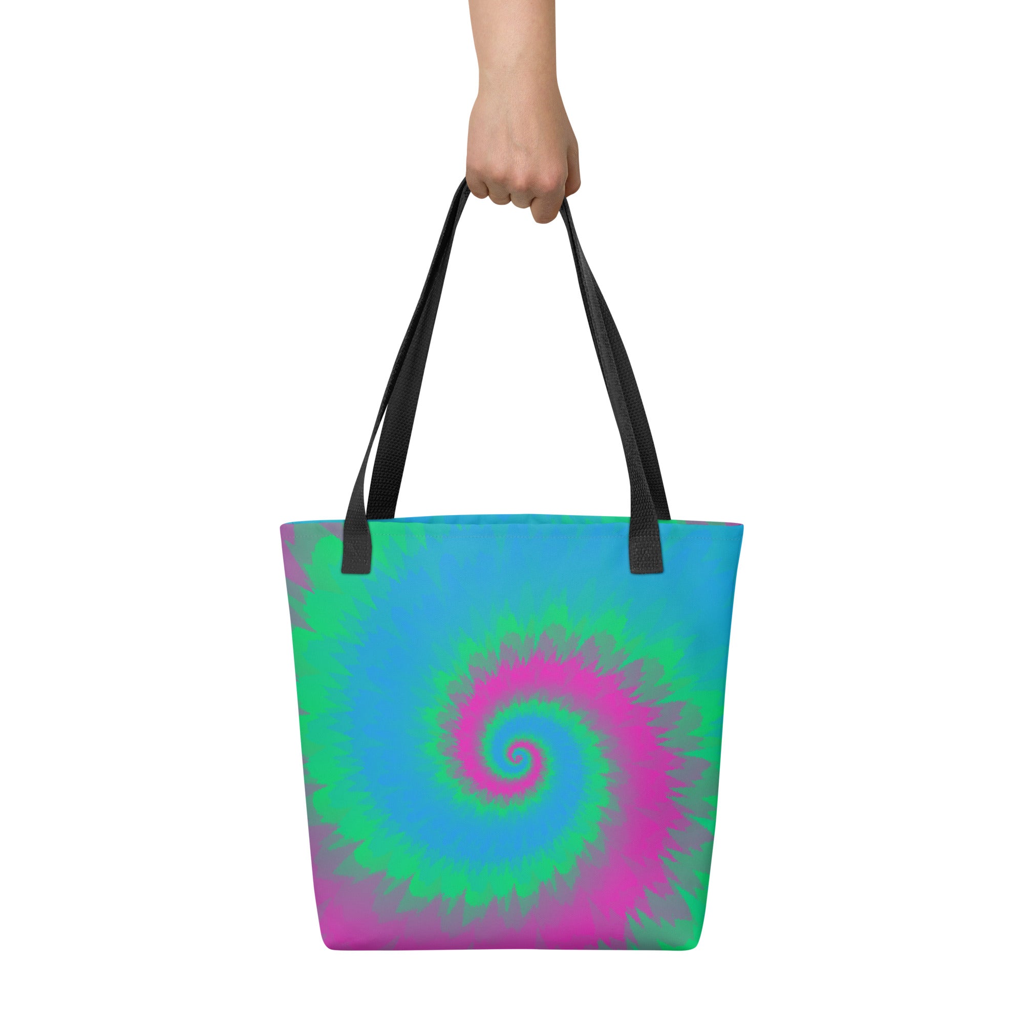 Tote bag Tie Dye Spiral Polysexual