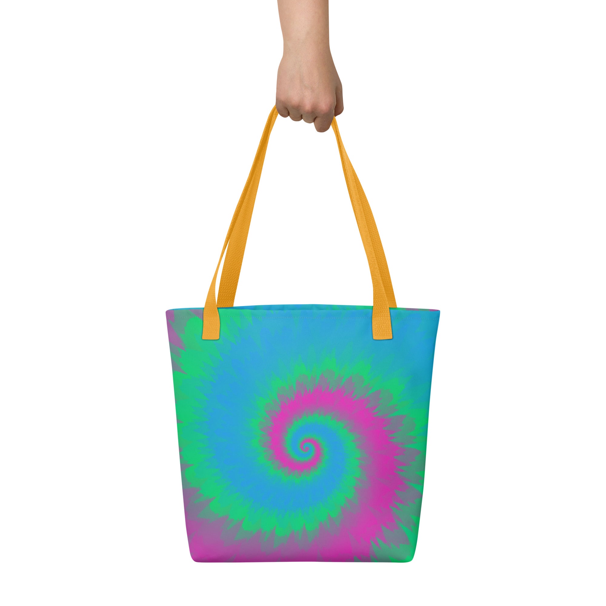 Tote bag Tie Dye Spiral Polysexual