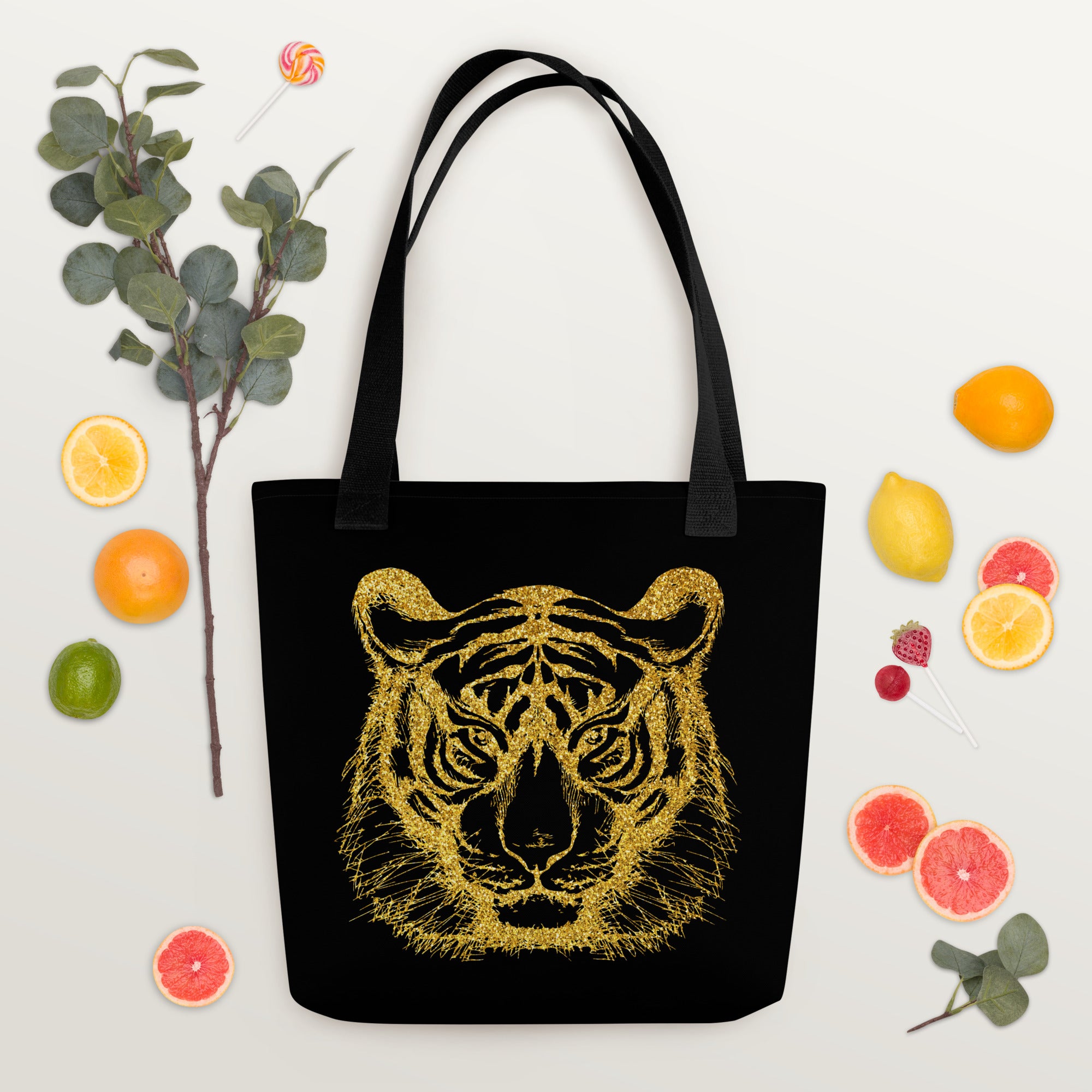Tote bag Tiger Black