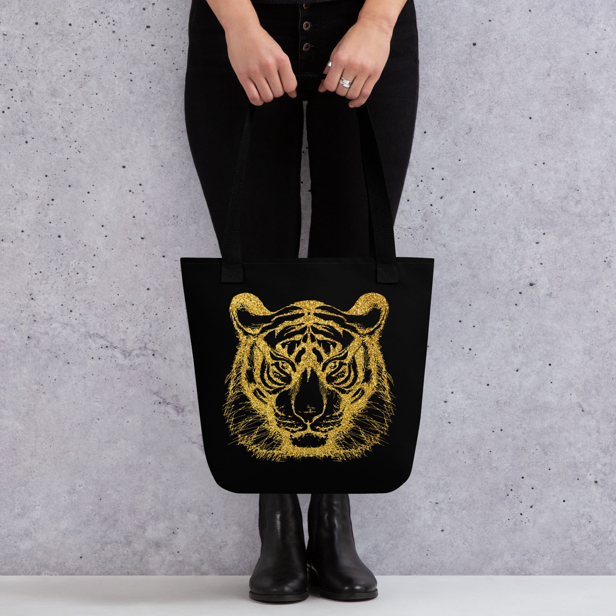 Tote bag Tiger Black
