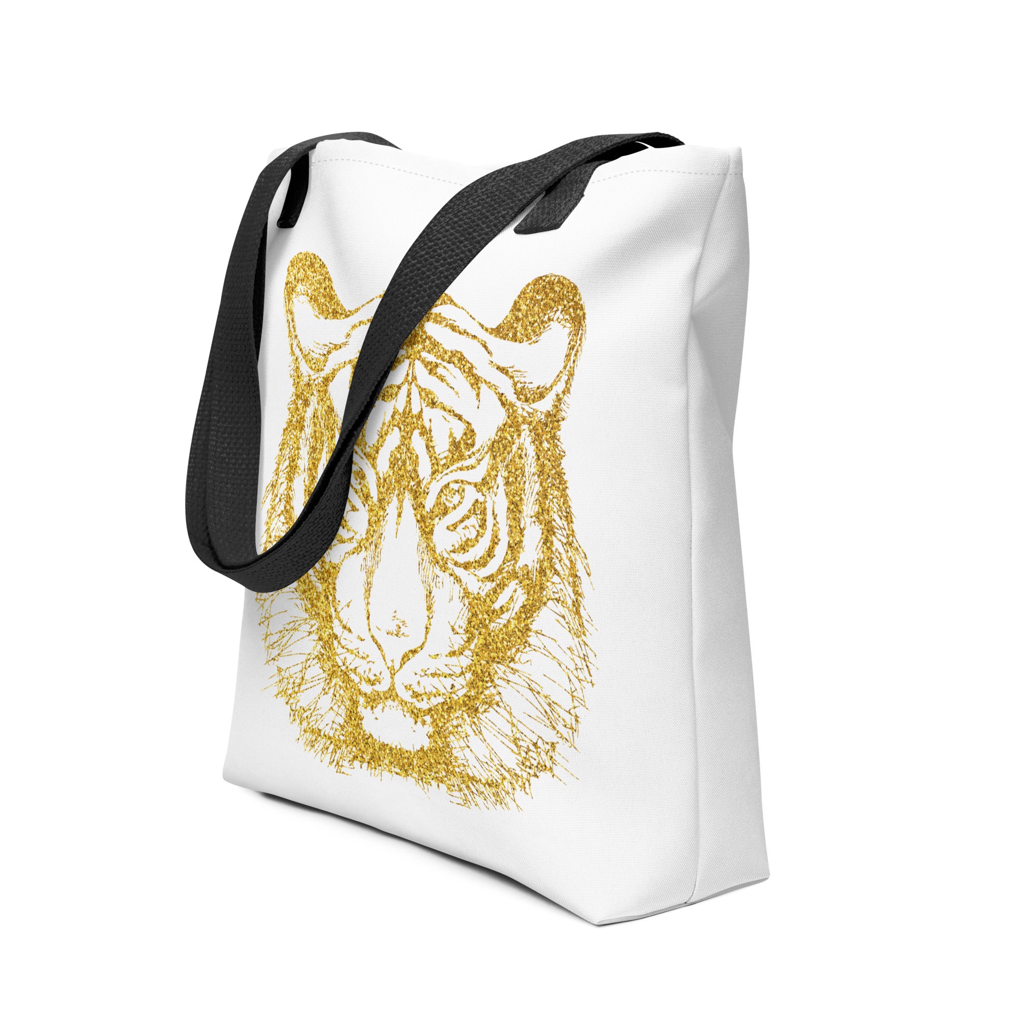 Tote bag Tiger White