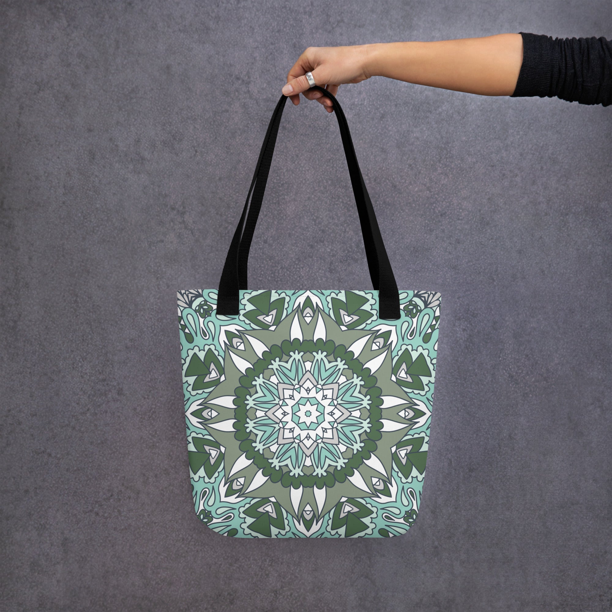 Tote bag White Mandala