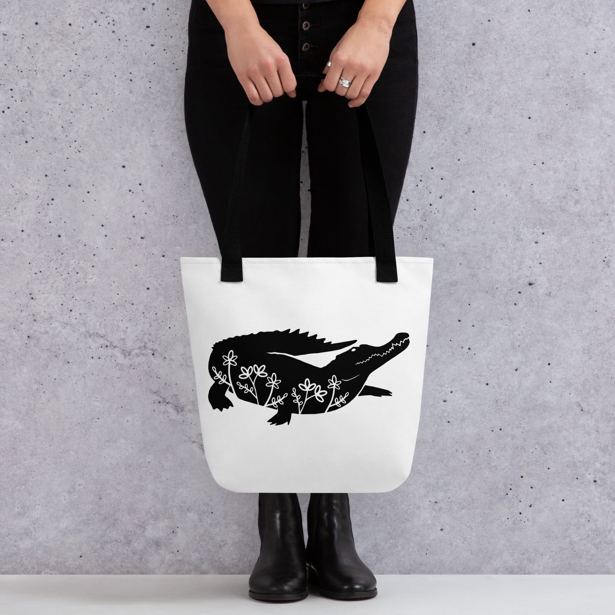 Tote bag Wildlife Crocodile