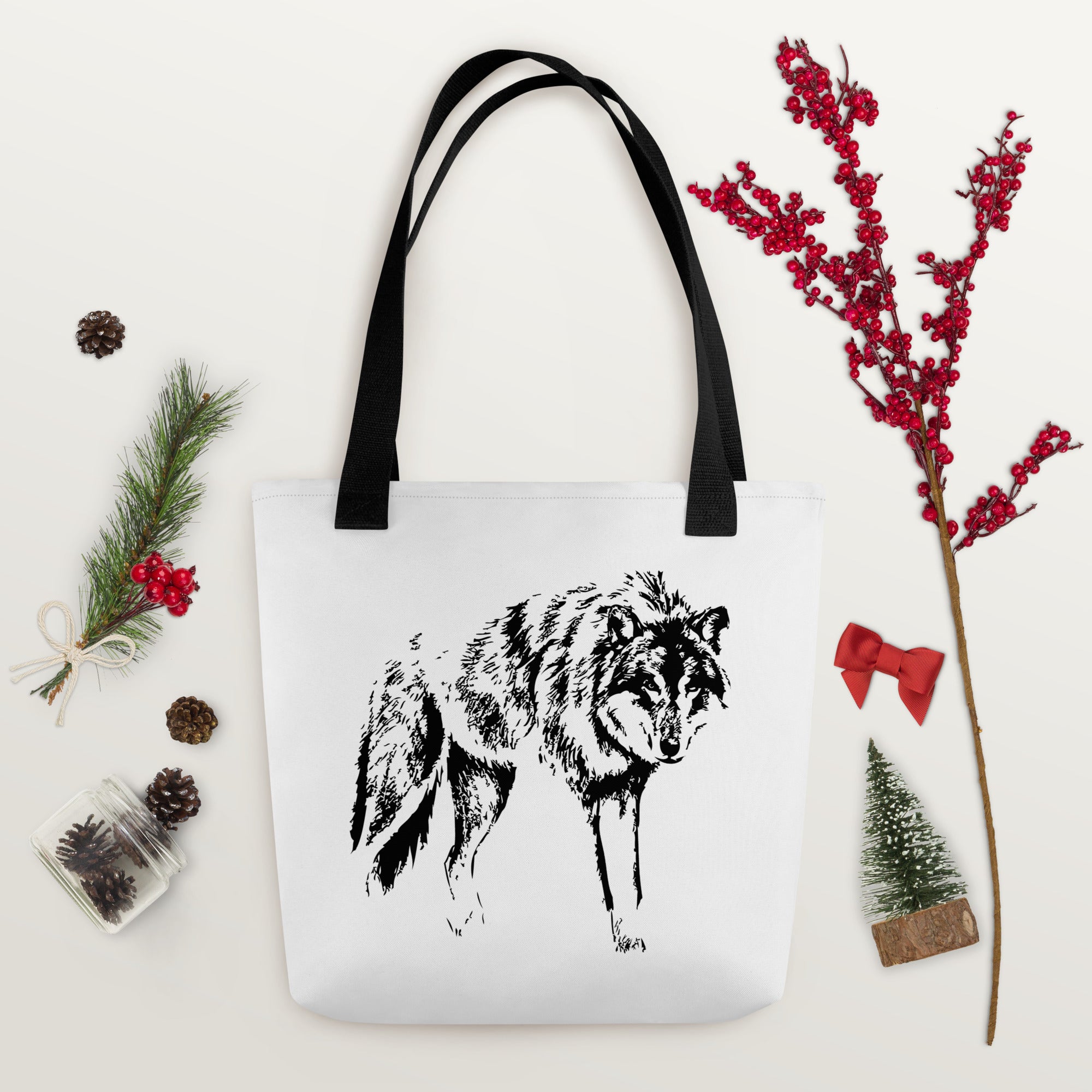 Tote bag Wolf Mono