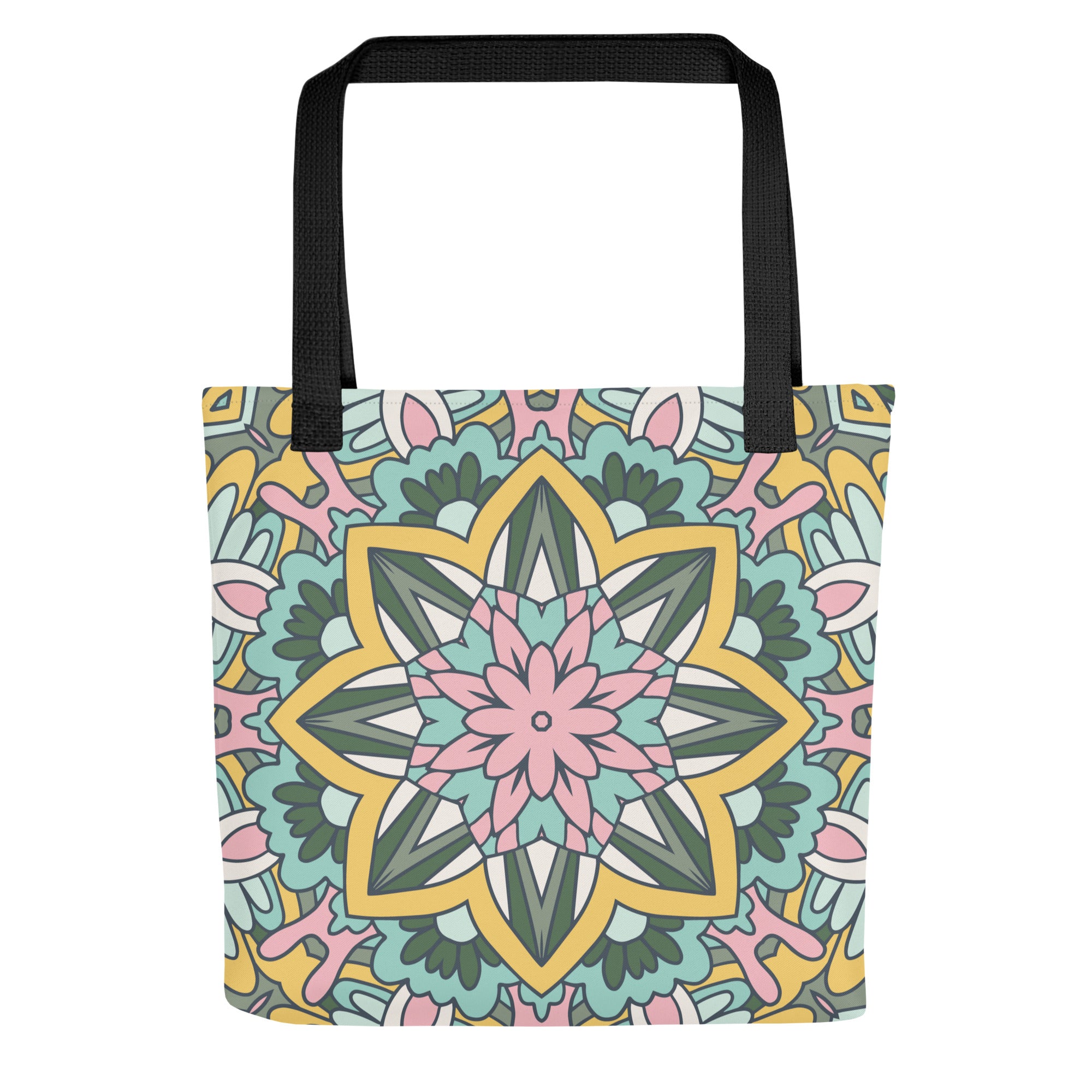 Tote bag Yellow Mandala
