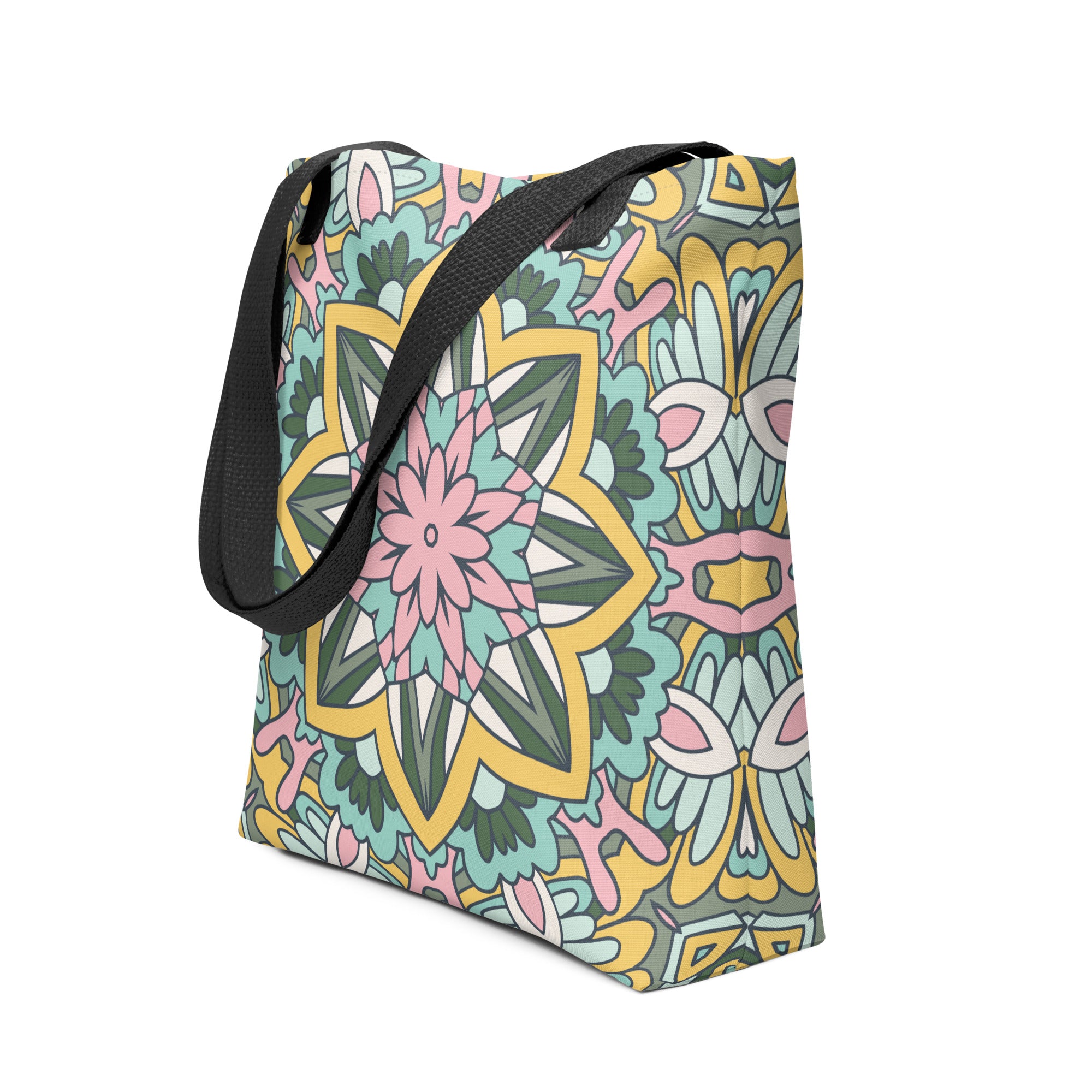 Tote bag Yellow Mandala