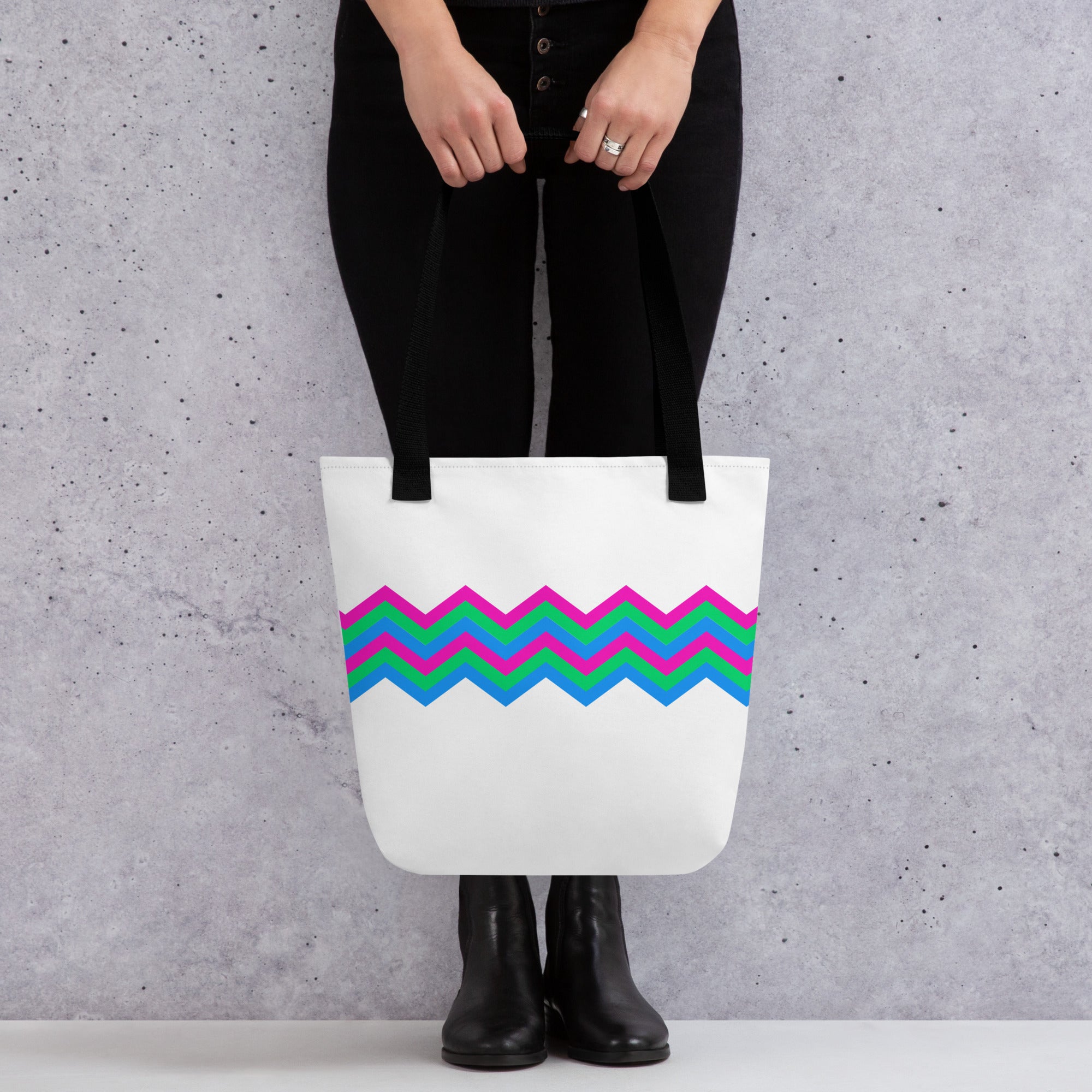 Tote bag Zigzag Polysexual