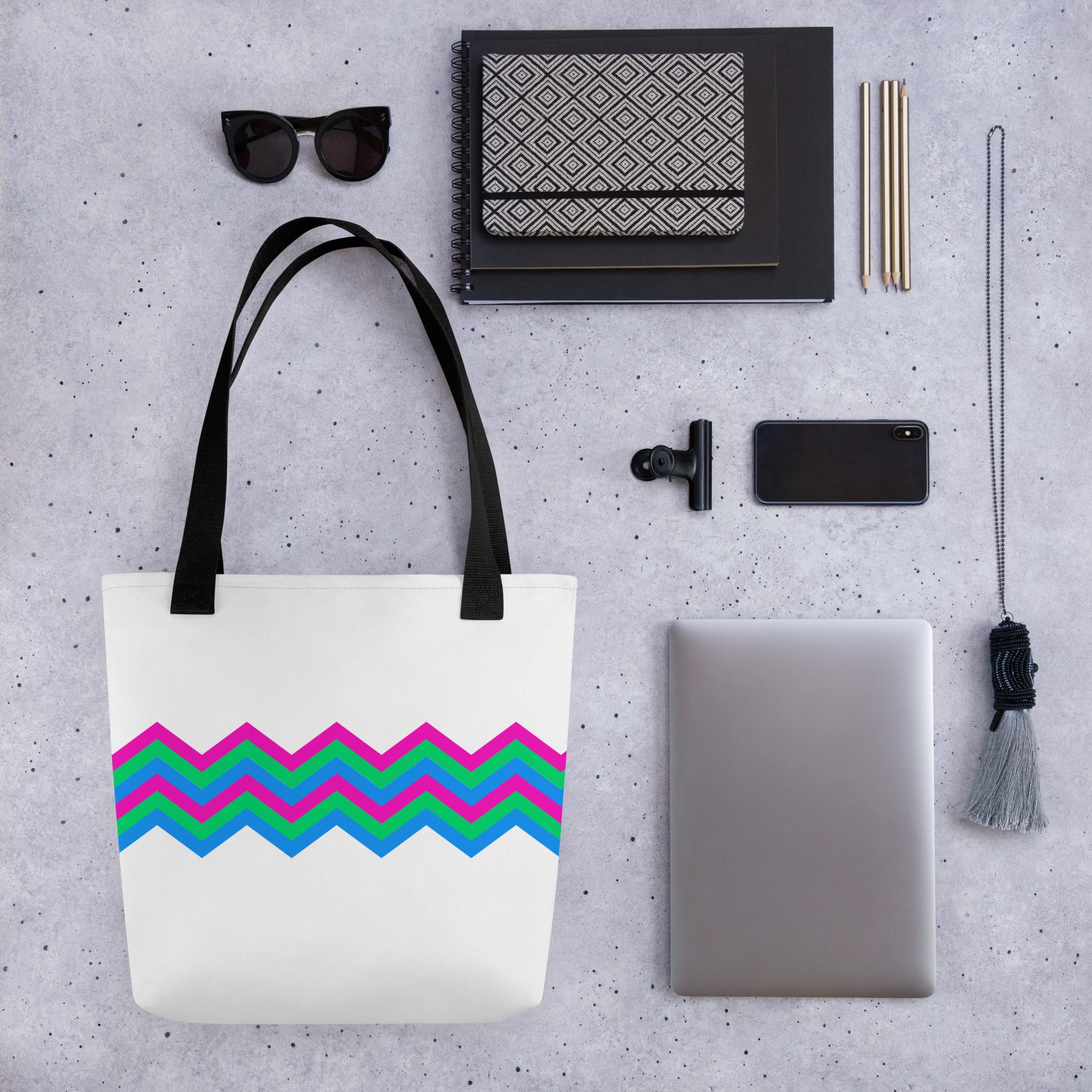 Tote bag Zigzag Polysexual