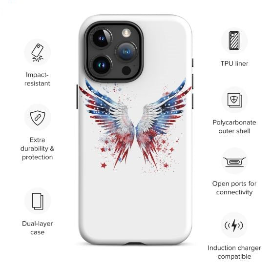Tough Case for iPhone® 4th of July Figure II
