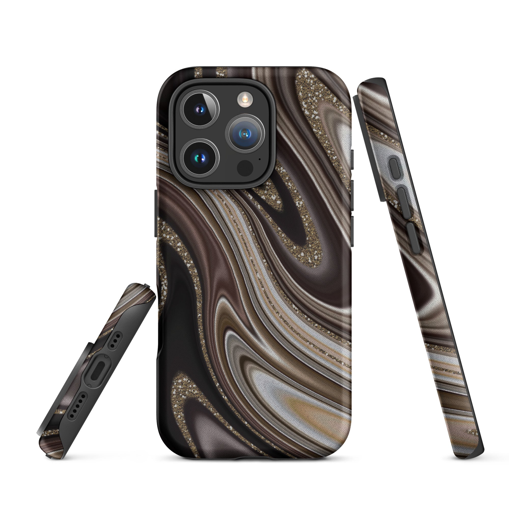 Tough Case for iPhone® Abstract leather