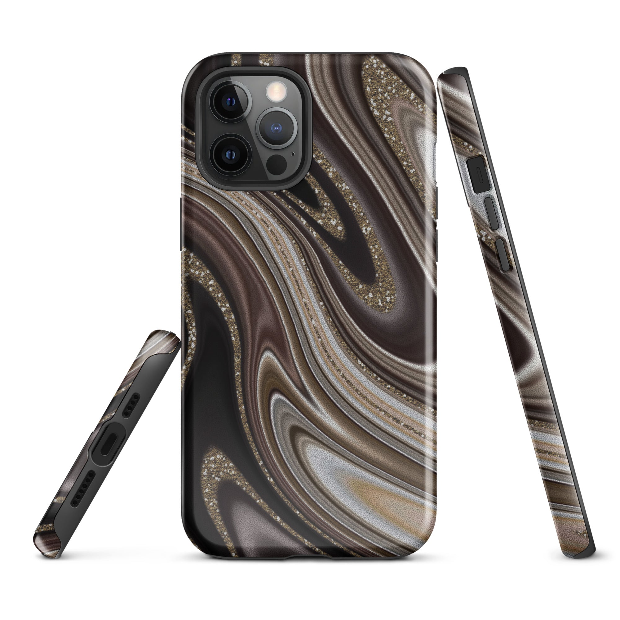 Tough Case for iPhone® Abstract leather
