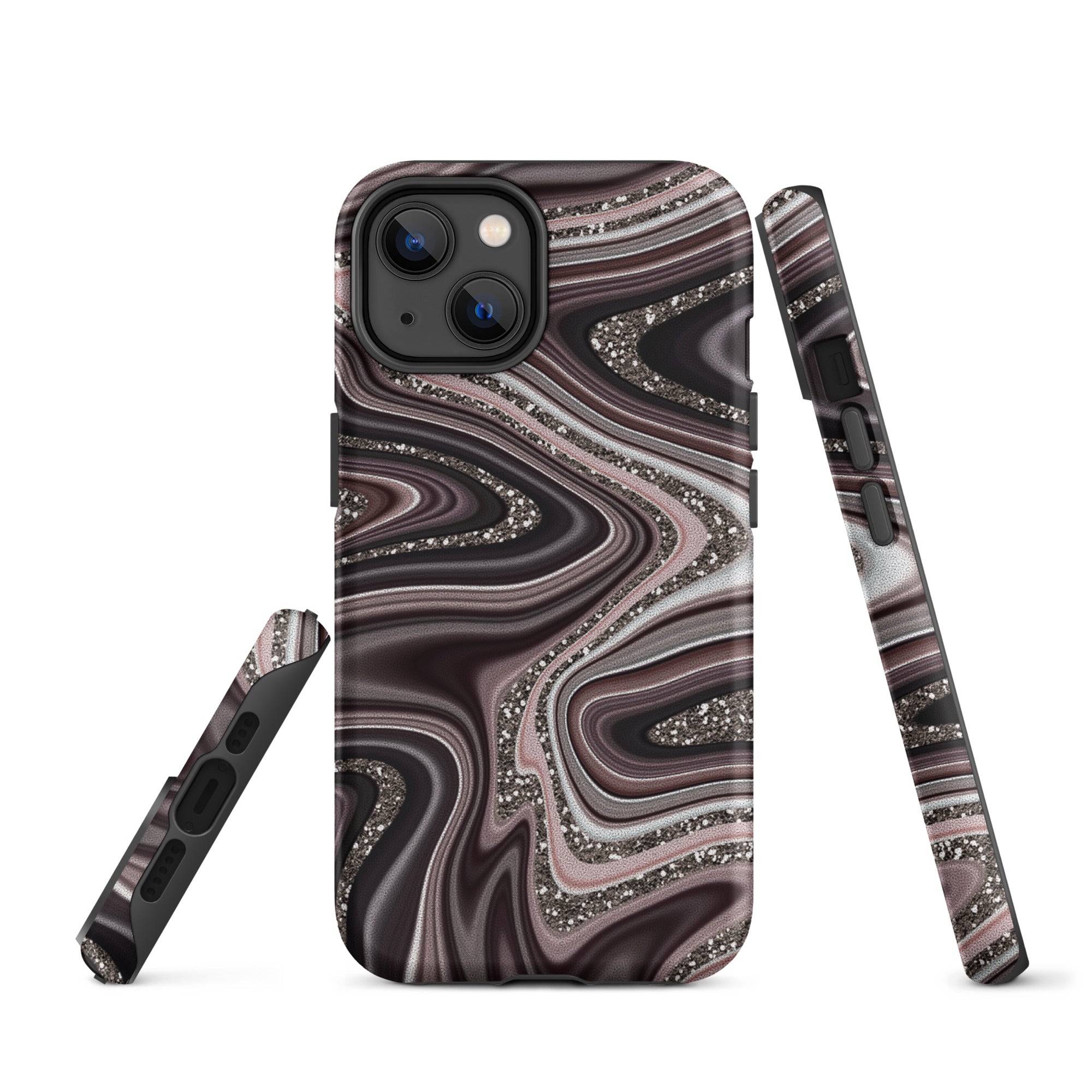 Tough Case for iPhone® Abstract Leather