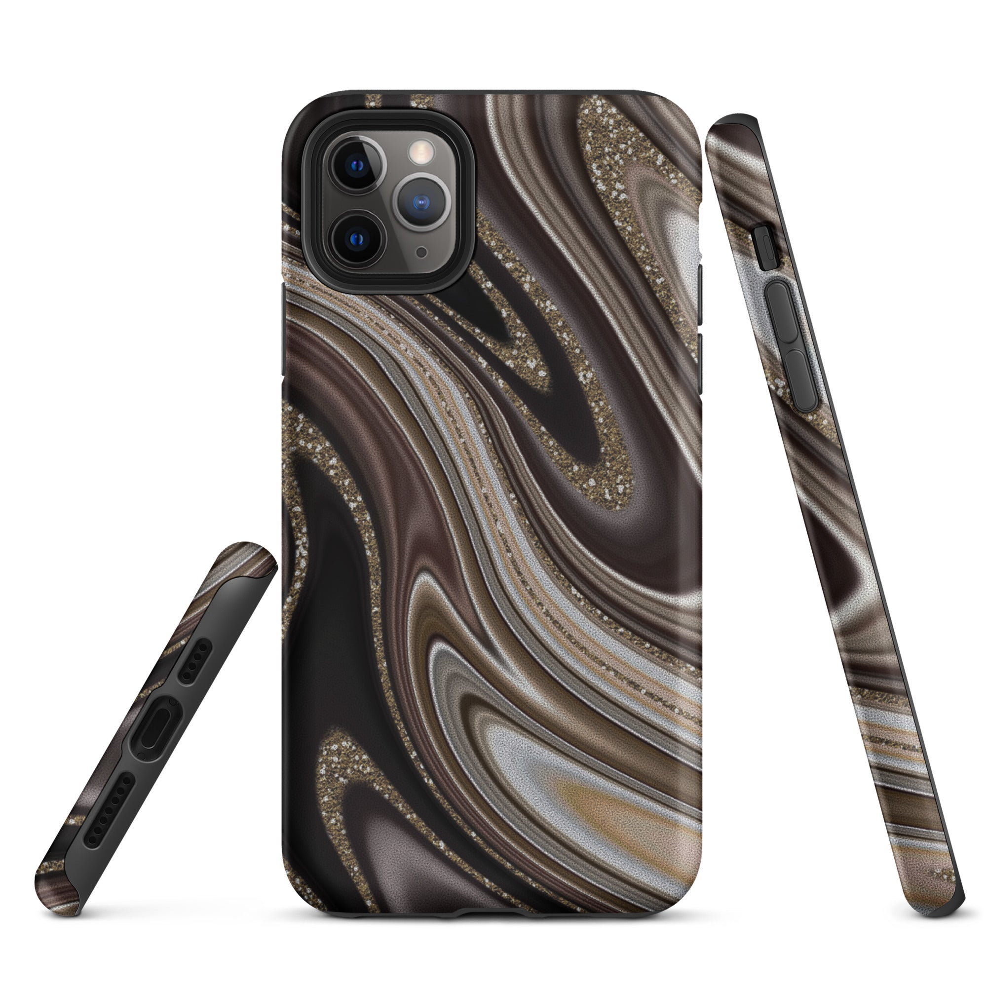 Tough Case for iPhone® Abstract leather