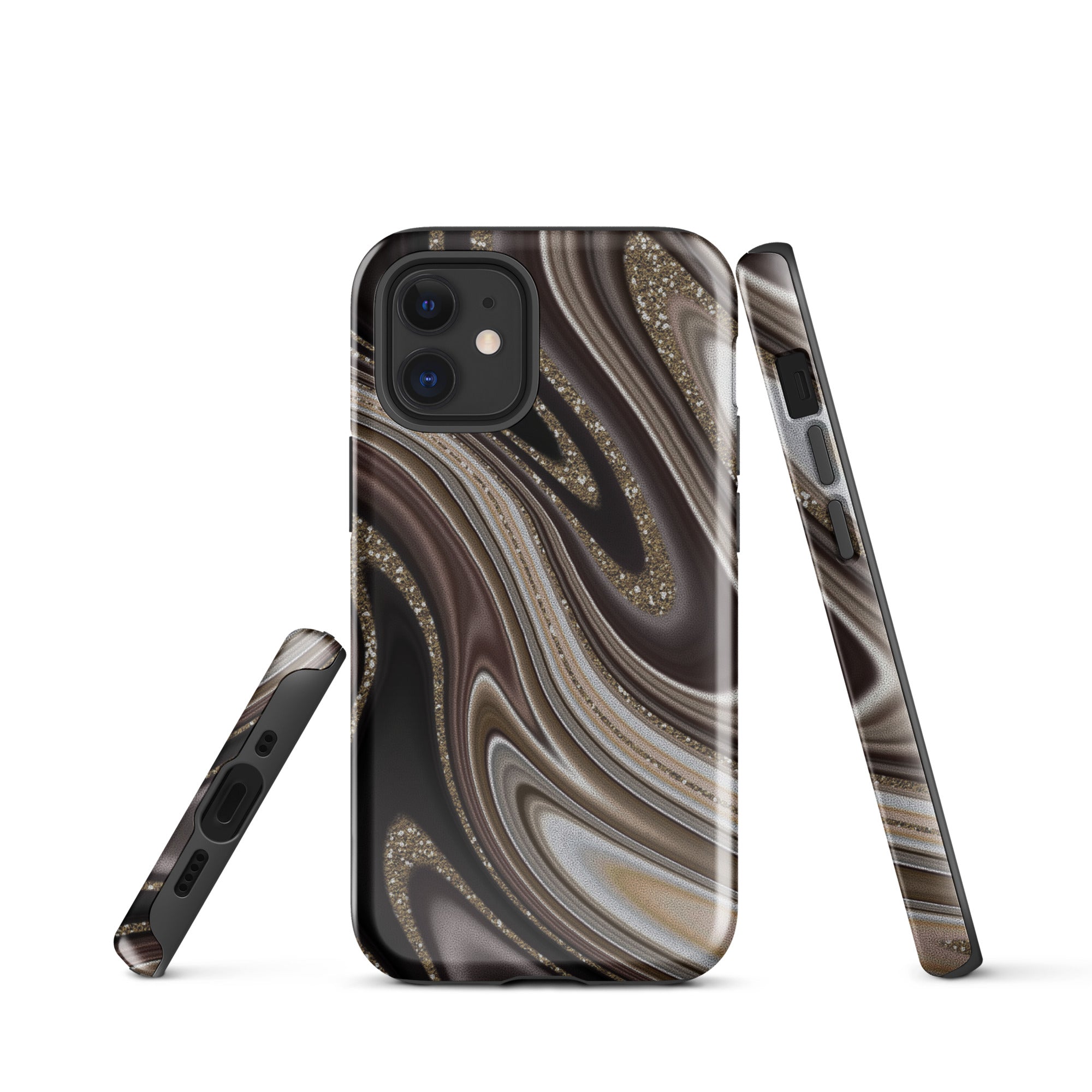 Tough Case for iPhone® Abstract leather